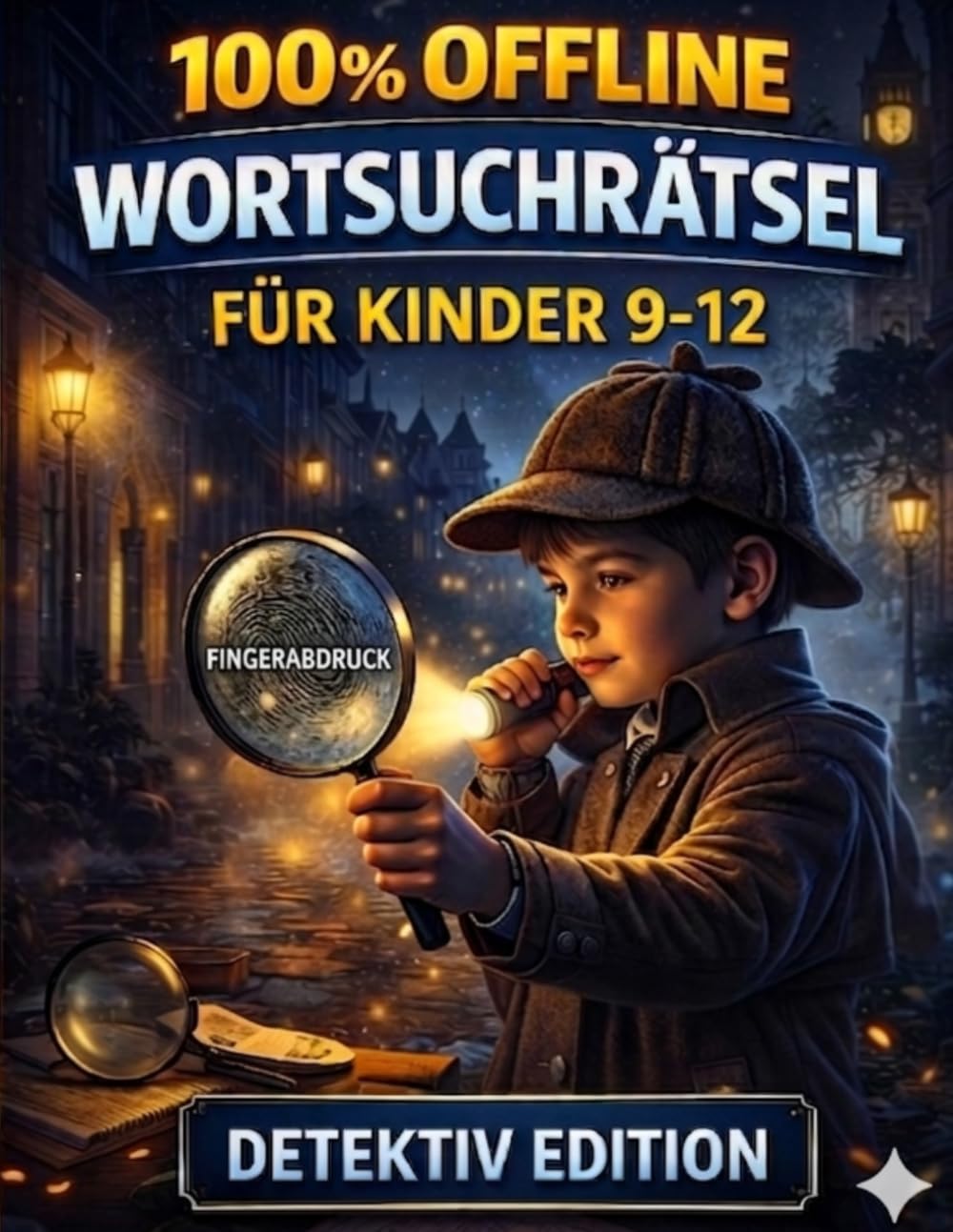 Detektiv Wortsuchrätsel für Kinder – 100 % Offline Rätselspaß: 100 spannende Wortsuche-Missionen mit über 1000 versteckten Begriffen – Denkspaß und ... – Wortsuchrätsel für Kinder von 9–12 Jahren)