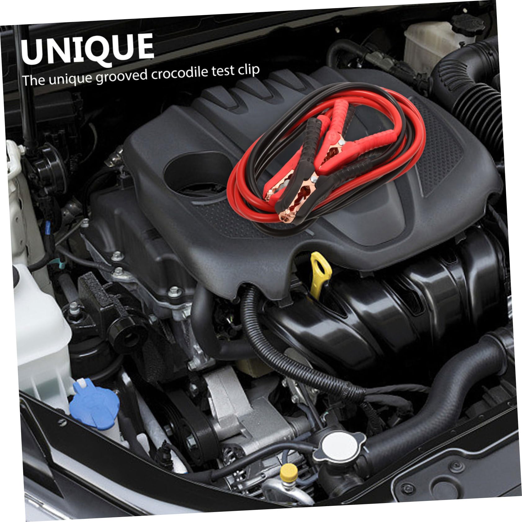 Cable de Arranque de Batería de Coche 2, 5m Cobre Plástico | Vehículo y Batería, Uso en Emergencias, Conexión Práctica y Cómoda, Referencia Eléctrica