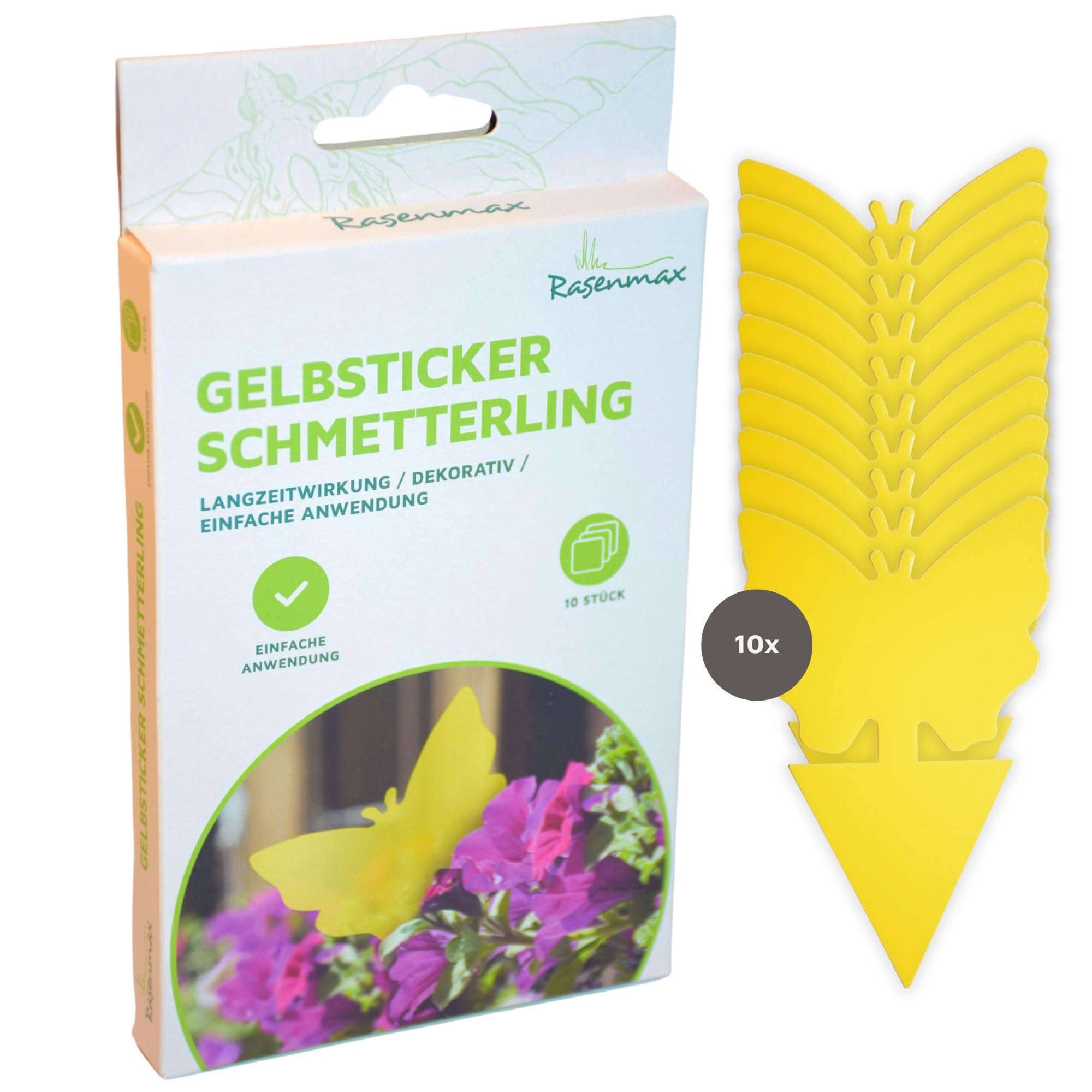 OwnGrown Trappole Adesive Gialle Per Insetti - 50 Pezzi Con Picchetti E Corda - Contro Zanzare E Mosche Bianche - Senza Insetticidi - 2