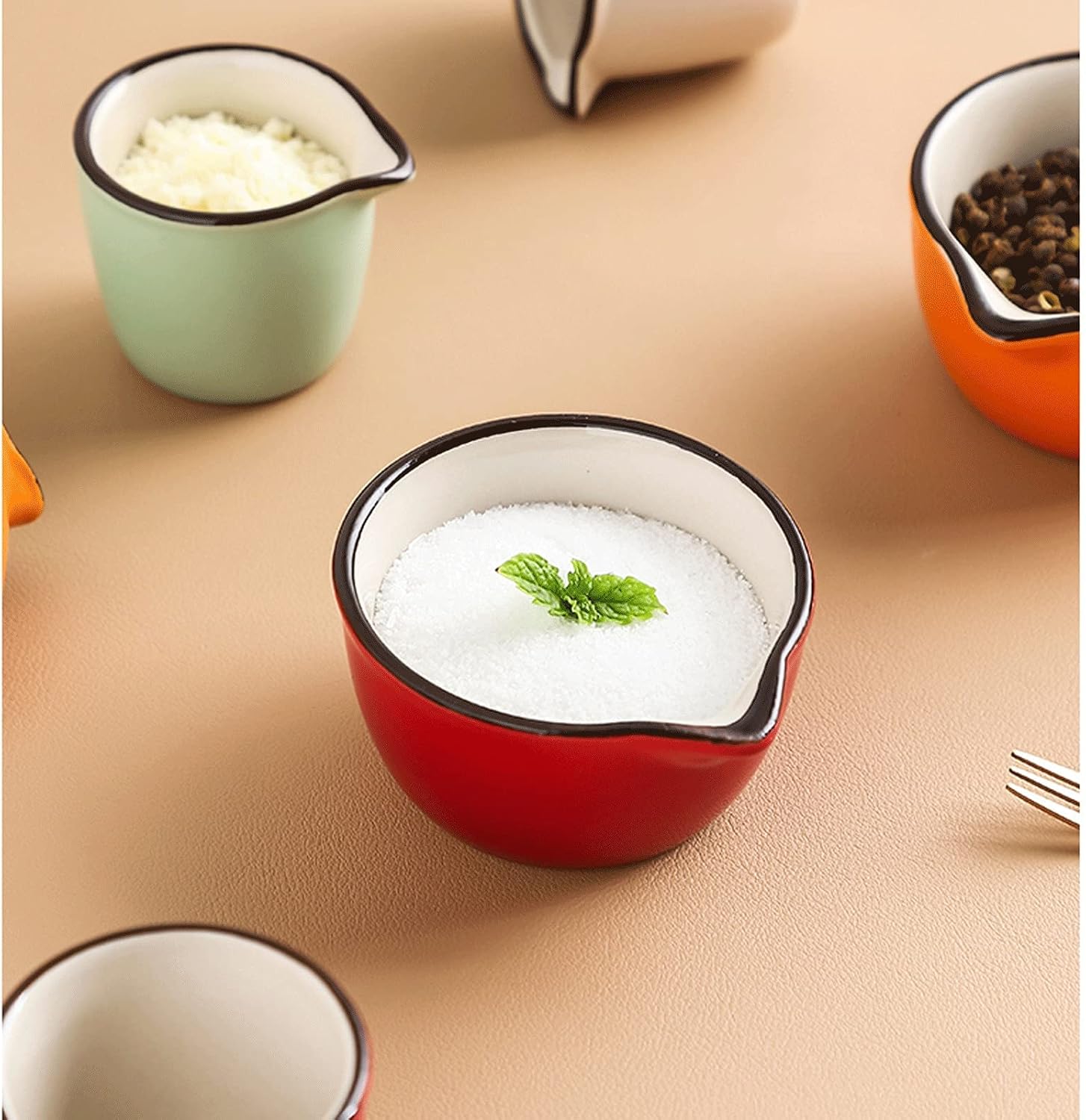 1 Pack Gravy Sauce Boat with Pointed Nozzle Design Ceramic Sauce Boat is and Easy to Clean 90ml (red Or Orange Or Blue) (Color : Blue) (Orange)