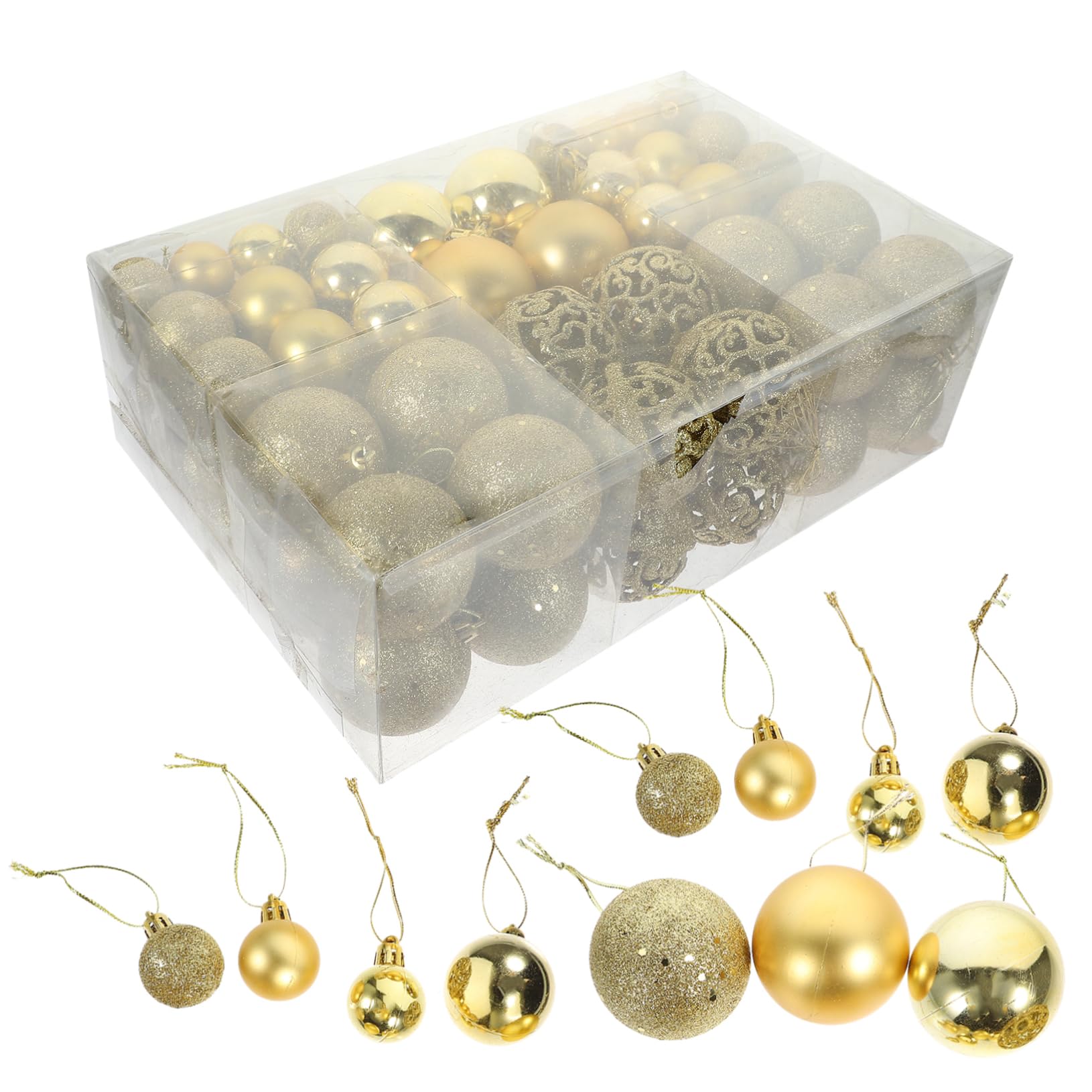 Pendentifs de Noël à Suspendre Kit Décoration Suspension Sapin 100 Pcs