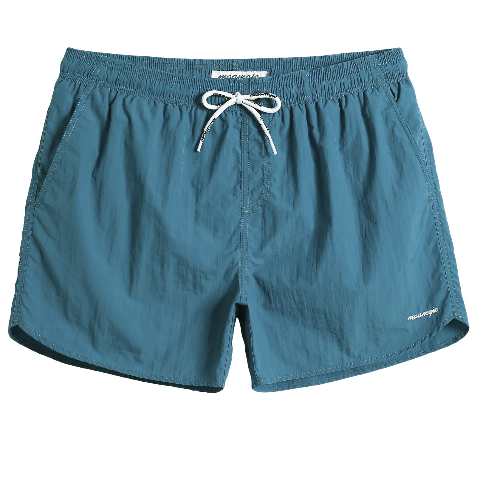 maamgic Mens Swim Trunks 5" with Mesh Lining Quick Dry Bathing Suits for Men Swim Shorts Swimwear