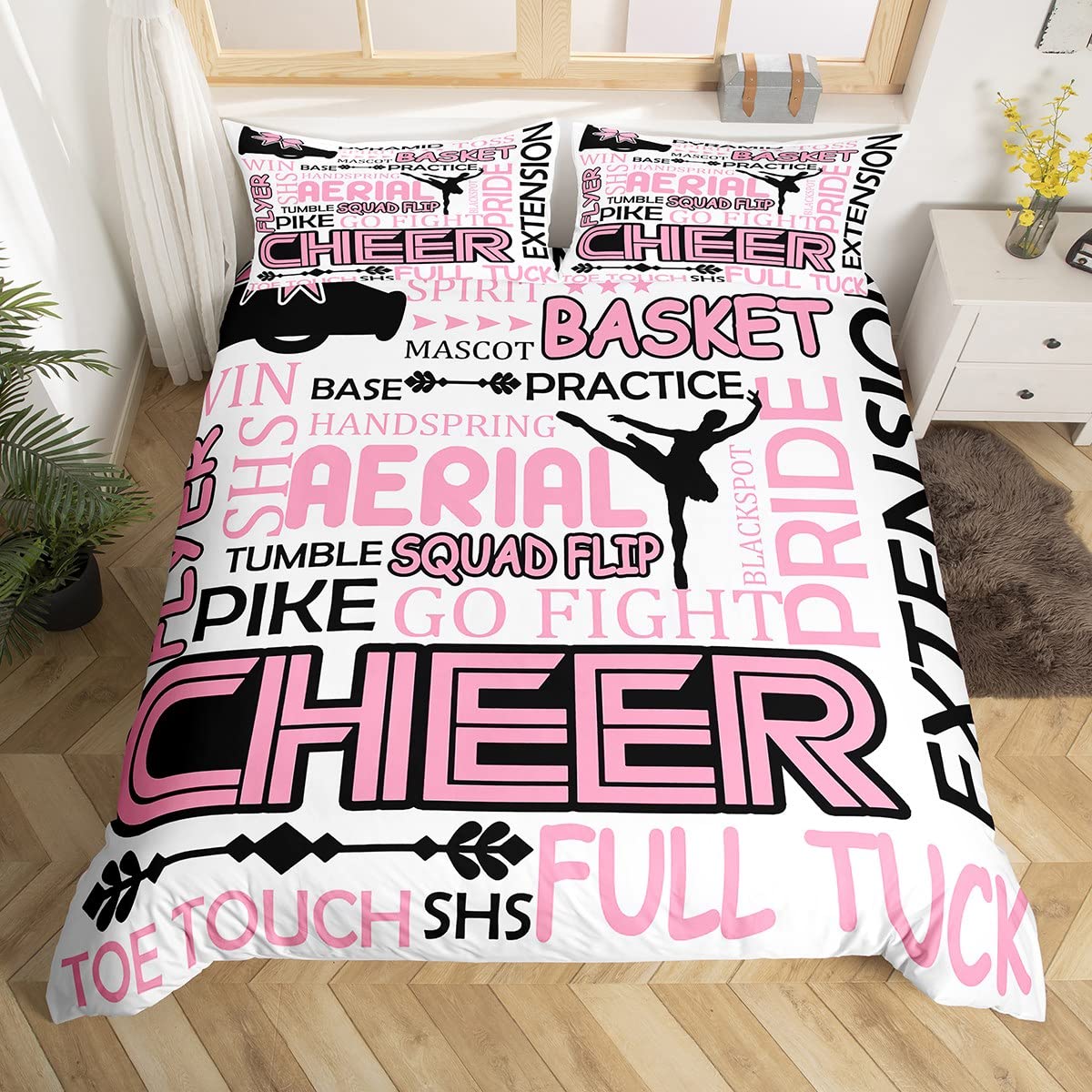 Housse de couette zip gymnastique grand lit : fini les couettes qui glissent