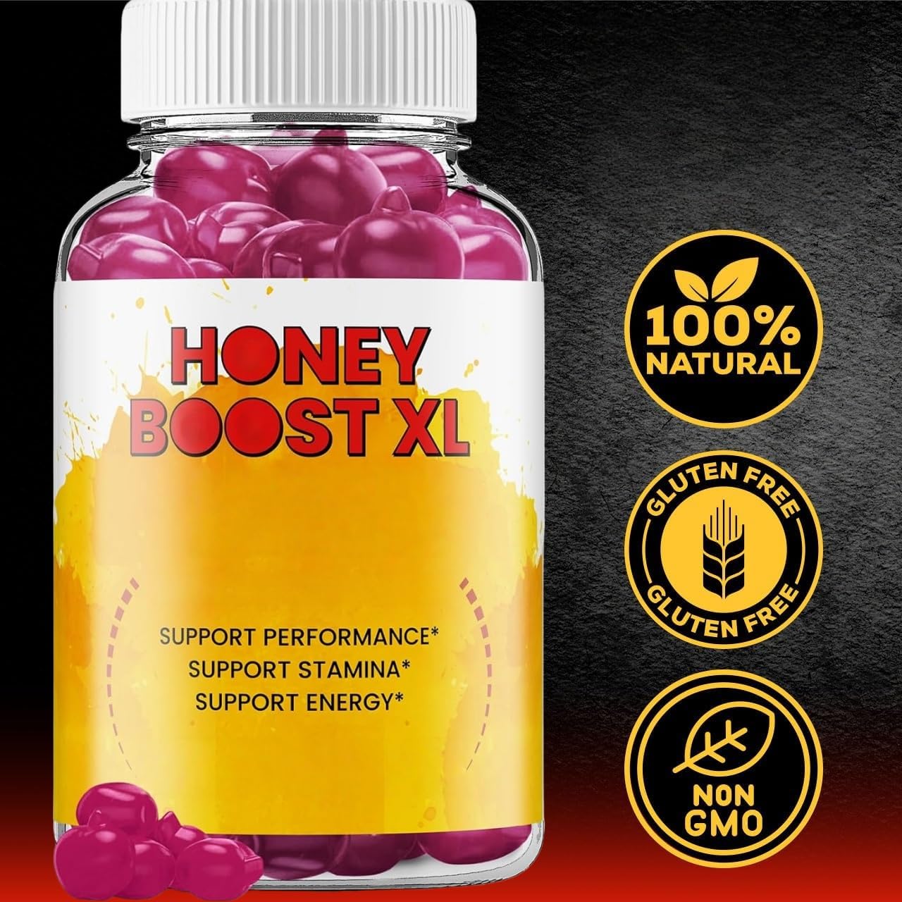 Caramelle energetiche: supporto con ingredienti naturali, aumentano la tua energia e resistenza, formato gommoso comodo e delizioso,2pcs