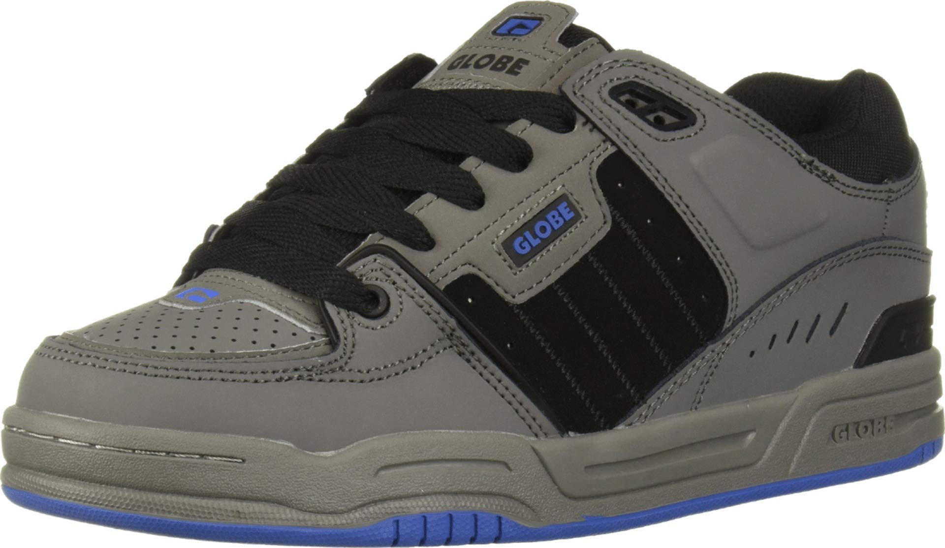 Globe Men's Fusion Shoe, Charcoal/Black/Blue, 9.5 Medium US