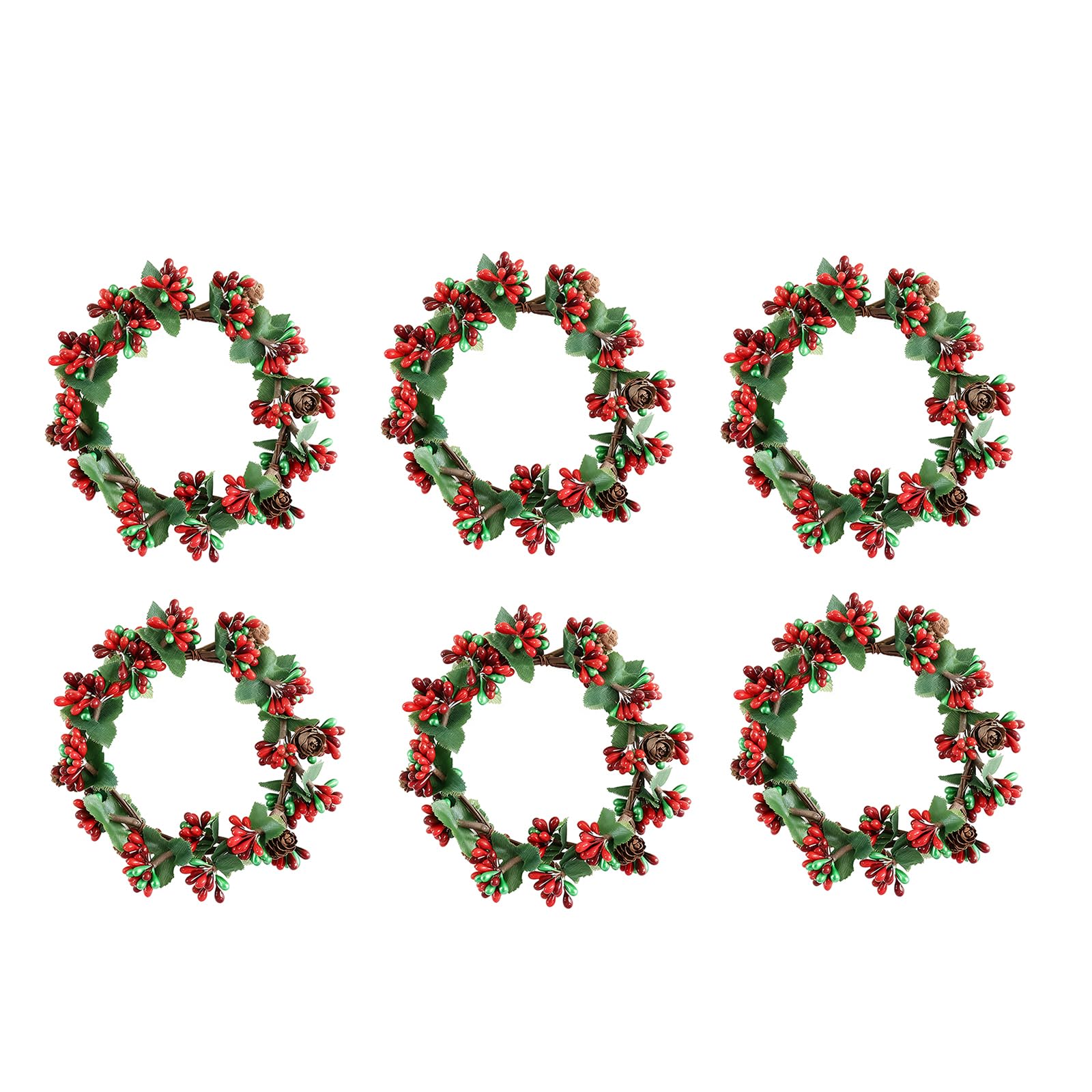 mophrati Charming Christmas Garland Radiates Festivity With Rich Candle Wreaths And Shimmering Tea Lights Christmas Centerpiece