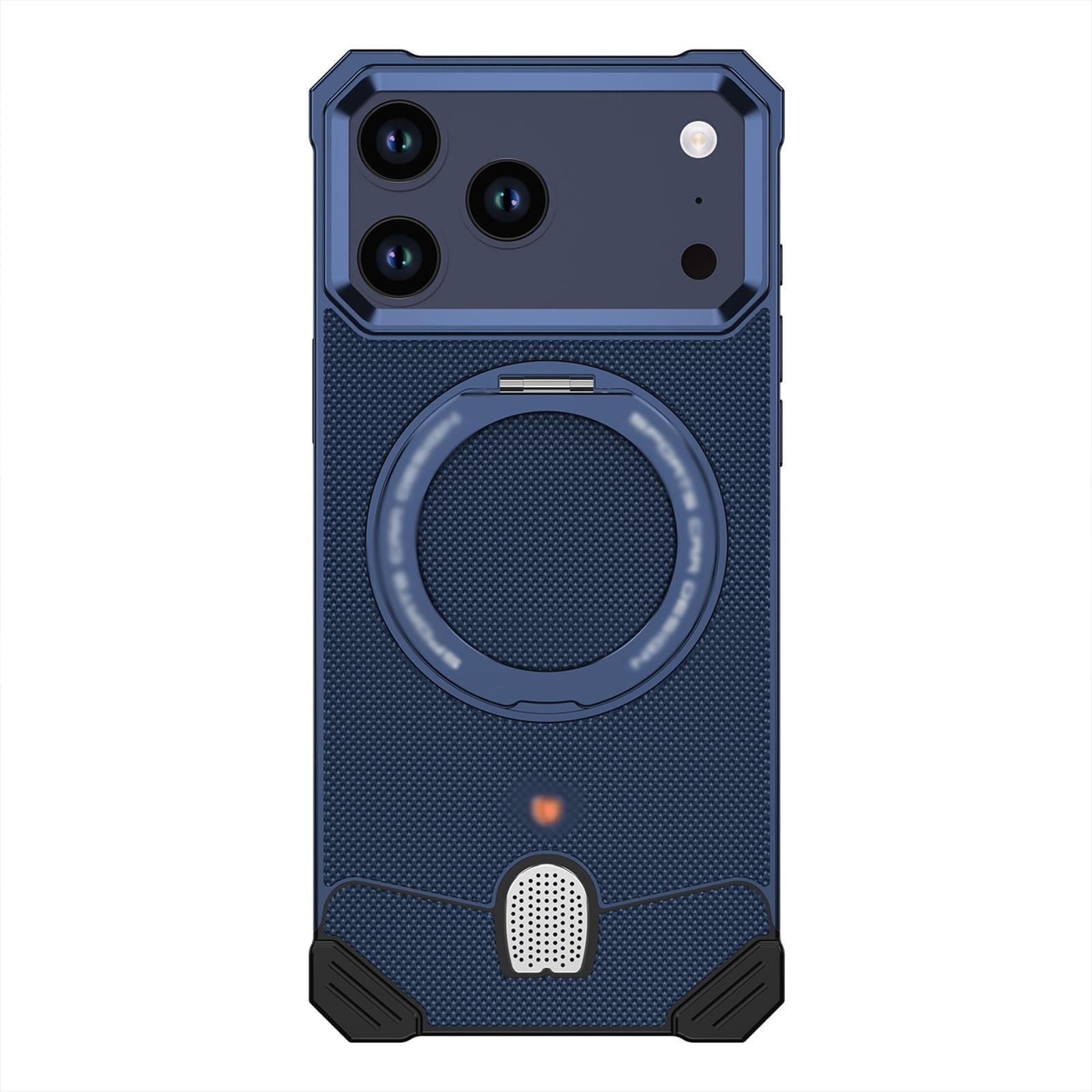 Generico Custodia magnetica for iPhone 17 Pro Max/Pro metallo pelle