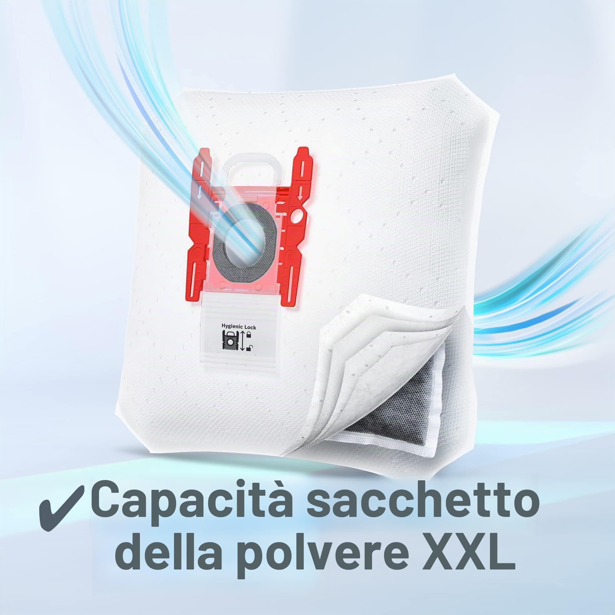 Bosch Hausgeräte Serie 8 BGB75X494, Aspirapolvere con Sacchetto, Blu