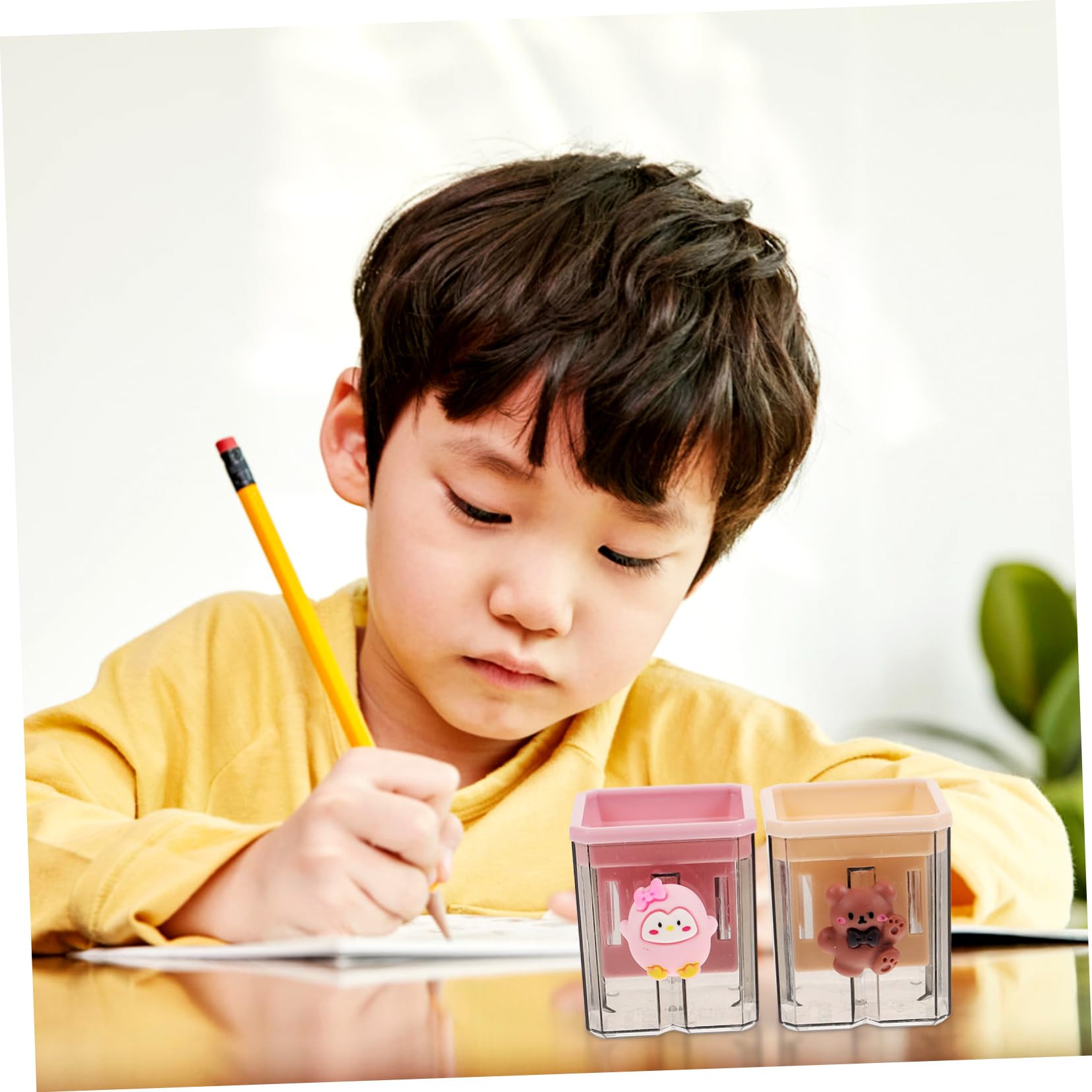 Temperamatite Carino Temperamatite Piccoli Per Ragazzo Ragazza Manuali A Forma Di Cartone Animato Decorativi A Doppio Foro