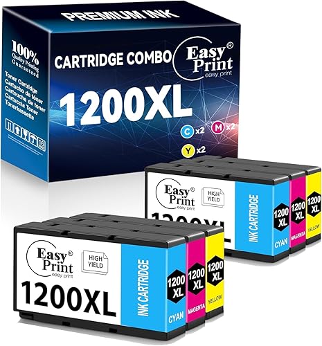 EASYPRINT (2C+2M+2Y) Cartuchos de tinta compatibles 1200XL PGI-1200 PGI1200XL utilizado para Canon MAXIFY MB2720 MB2120 MB2320 MB2020 MB2350 MB2050,