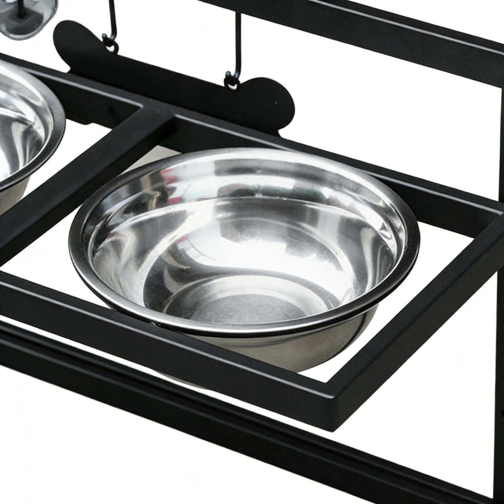 Soporte elevado de cuencos de perros Elevado con Altura Ajustable | Soporte antideslizante para para Hogar Salón Cocina Apartamento Comedor Patio Garaje Exterior