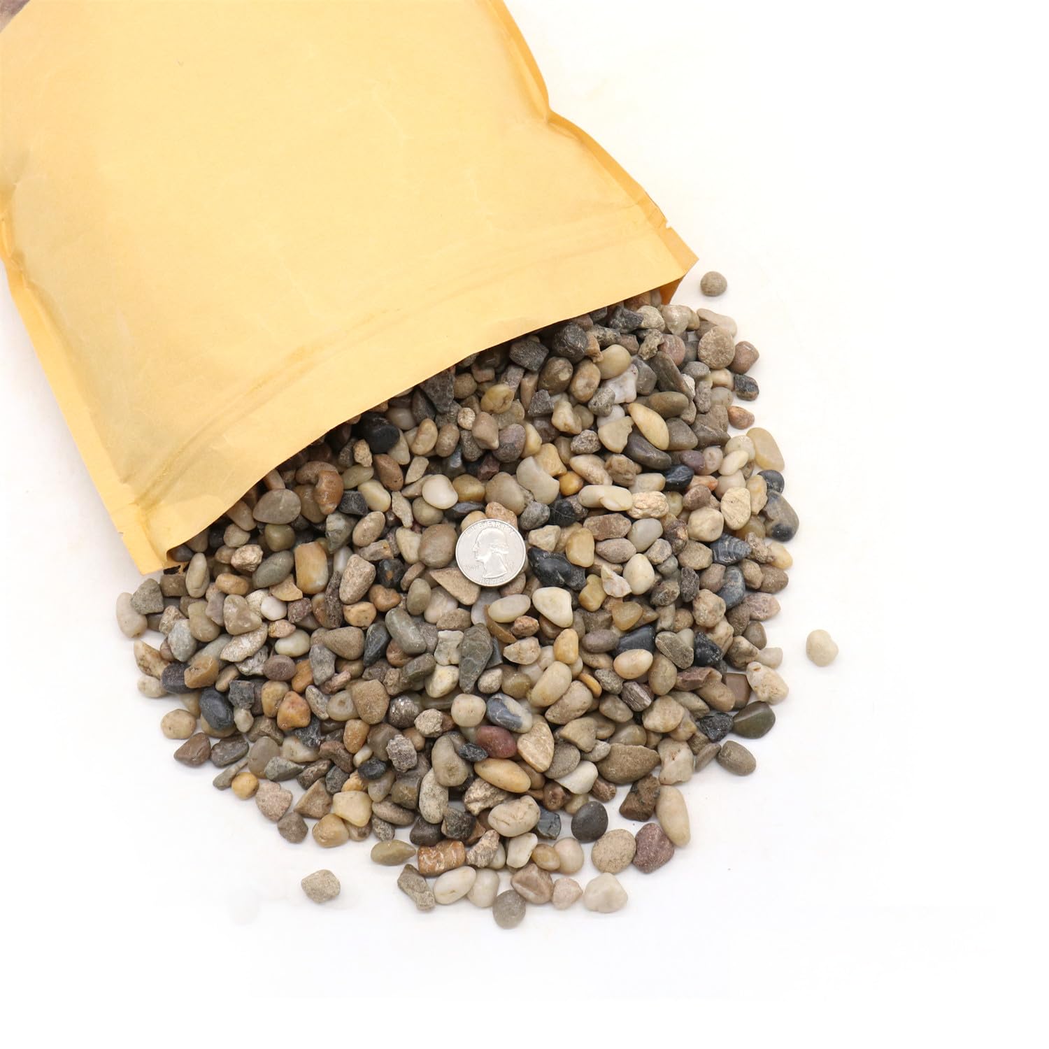 Rocce per piante. Ciottoli decorativi di colori misti. 1,27 cm, 4,5 kg. Per giardino, paesaggistica, interni, riempimento di vasi, artigianato, piante grasse, vasi,