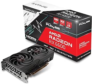 Sapphire Technology PULSE AMD Radeon RX 6600 Scheda video da gaming, 8GB
