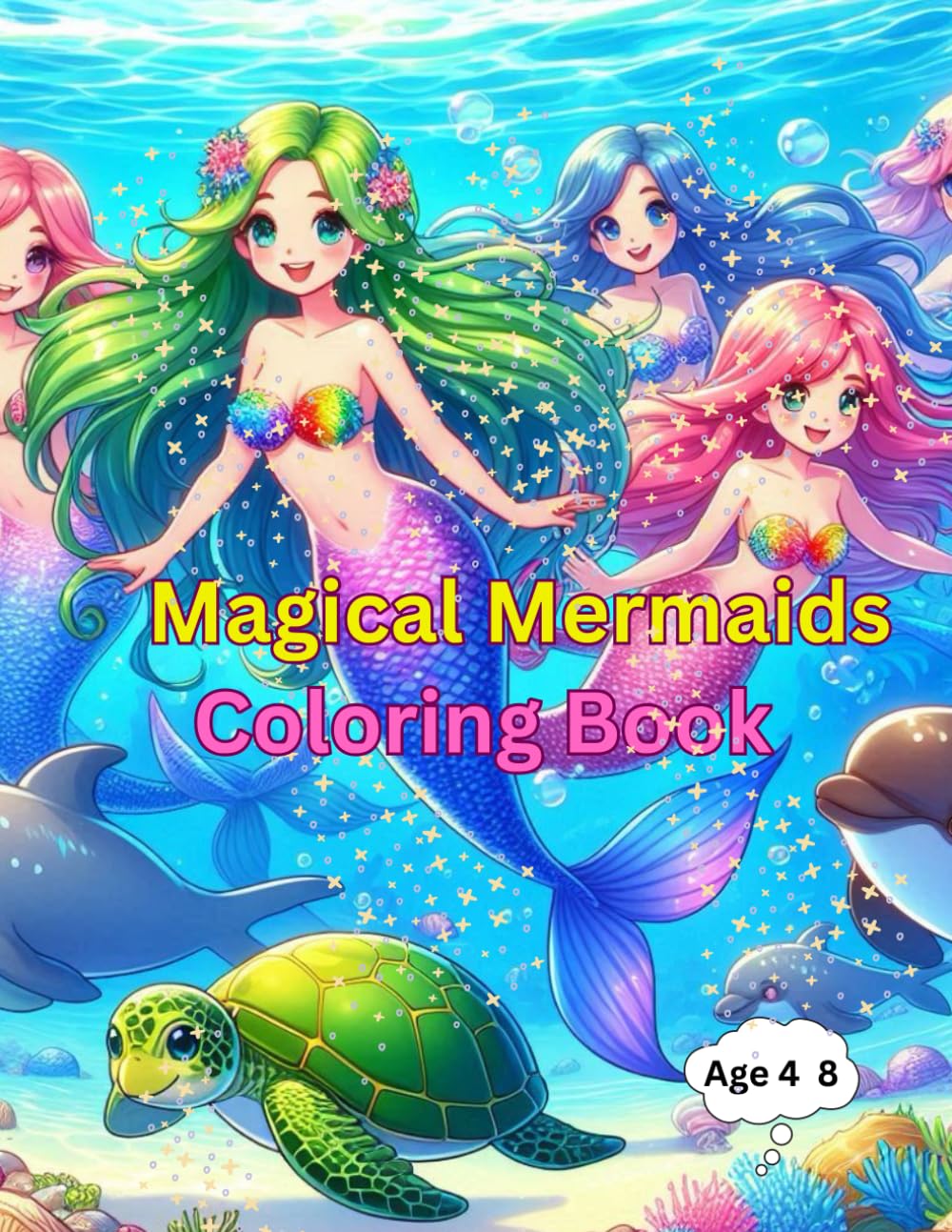 Mermaid Dreams: An Enchanting Undersea Coloring Adventure for Kids
