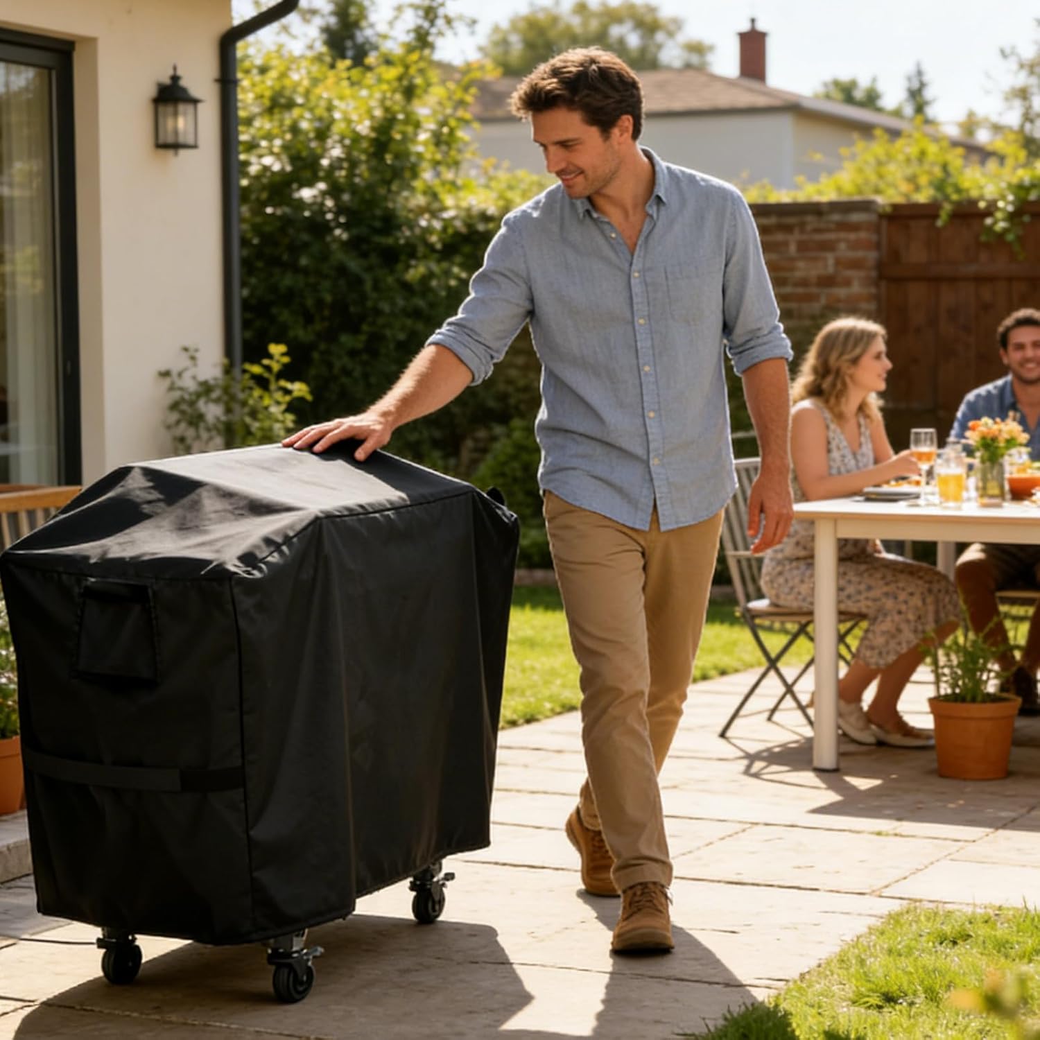 Grill Covers for Blackstone Model 2350 2401 22" Griddle, BBQ Cover for Blackstone 2-Burner 22" Propane Flat Top Grill - 45" L x 24" W x 36" H