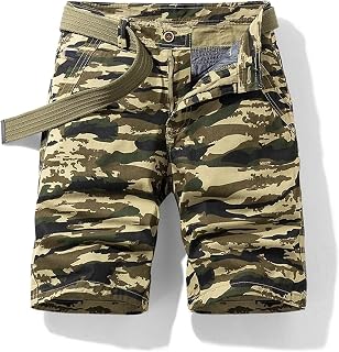 Men's Outdoor Shorts Men's Summer Cotton Tactical Overalls Shorts Men's Multi-pocket Camouflage Shorts Outdoor Mountaineering Quick-drying Shorts Stay Comfortable (Color : Dark Khaki, Size : 32)