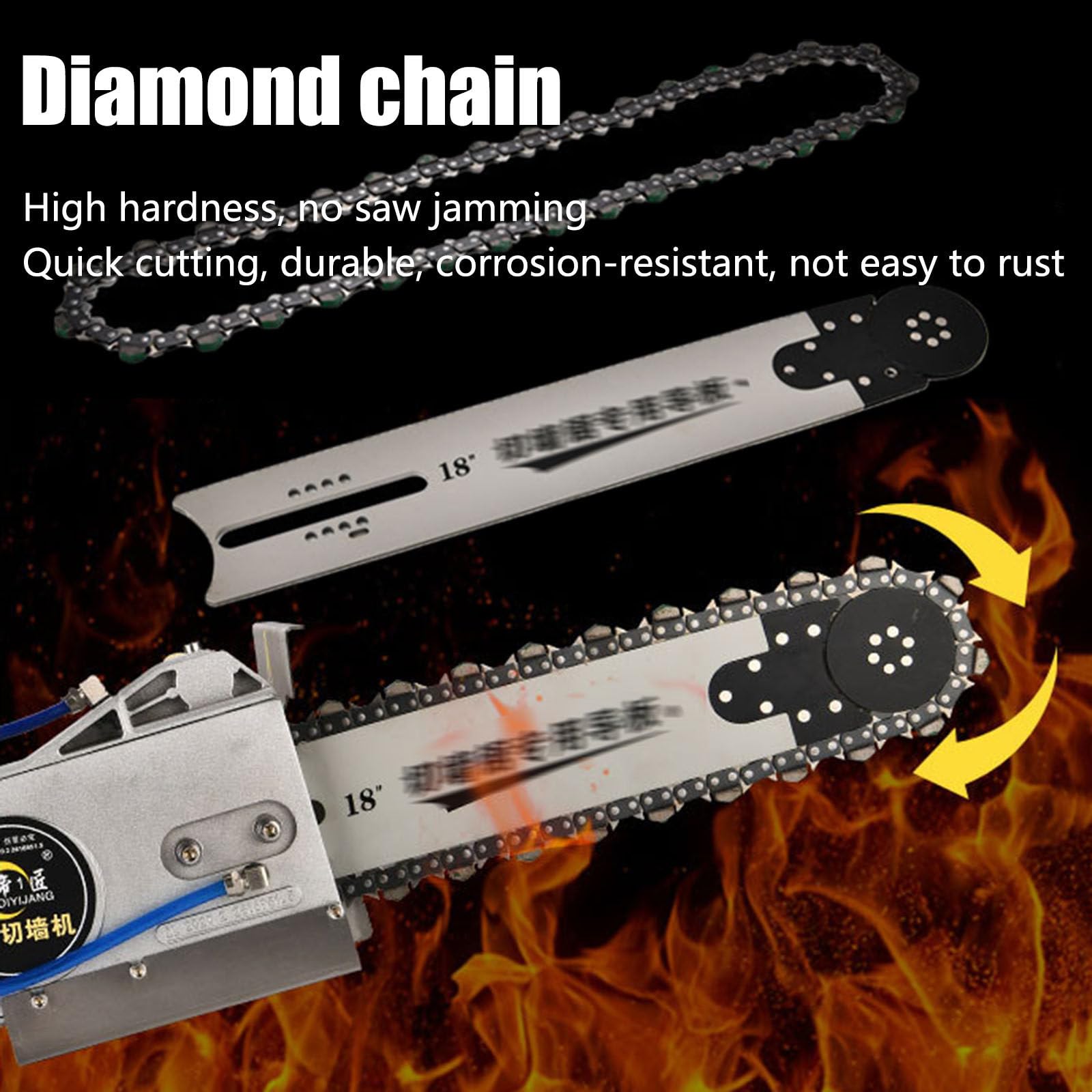 Sierra de hormigón eléctrica,Cortador de hormigón 35CM | Sierra eléctrica para hormigón de 5800 W/6800 W,fresadora eléctrica de pared con disco de diamante de 35 cm/48cm
