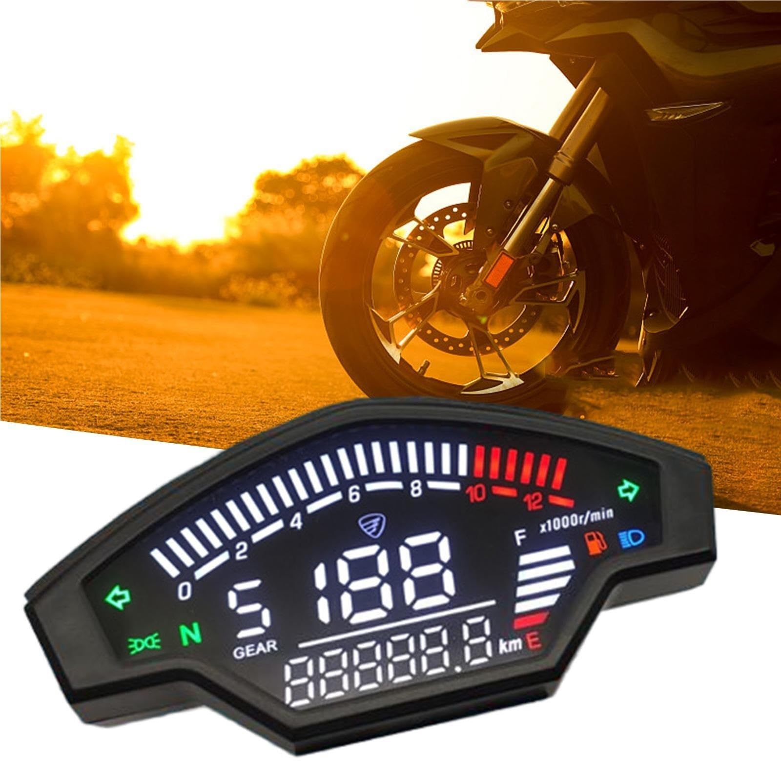 Prędkościomierz motocyklowy Prędkościomierz motocyklowy Obrotomierz motocyklowy Licznik kilometrów pasuje do Vortex200 Prędkościomierz