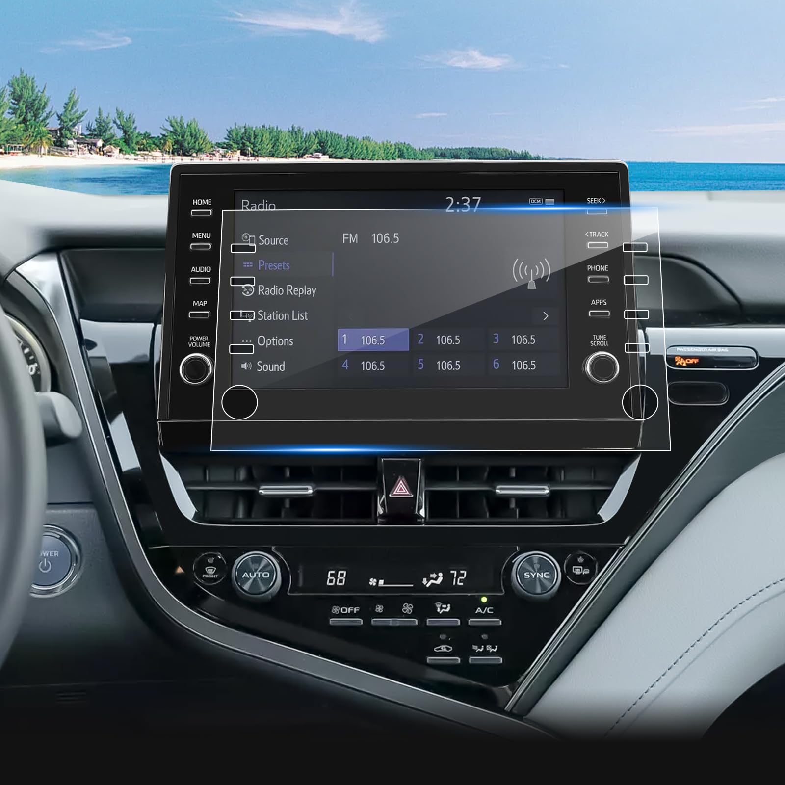 (2Pack) Coleya 2021 2022 2023 2024 Camry Screen Protector for Toyota Camry (XLE/XSE/LE/SE/TRD) 9-inch Touch Screen, 2023 2024 Camry Hybrid Accessories