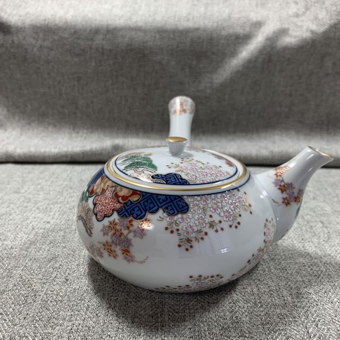 Amazon.co.jp: 其泉 染錦春秋紋 御茶器 輪島塗 沈金 茶托 松