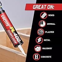 Vista 3 de Loctite PL 400 Adhesivo de servicio pesado para subsuelo, 10 fl oz, 12, cartucho