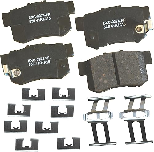 Miniatura 66 de Bendix Pastillas de freno traseras de cerámica Premium SBC1100 para Nissan Frontier 2024-2005, Xterra 2015-2005, Suzuki Equator 2012-2009