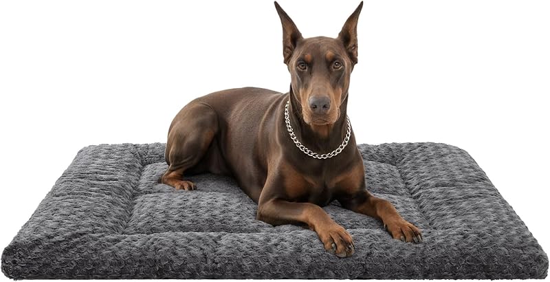 Colchonete para Cães Exsnugy Lavável e Dobrável, Pelúcia 300 g/m², 134,62 x 91,44 cm