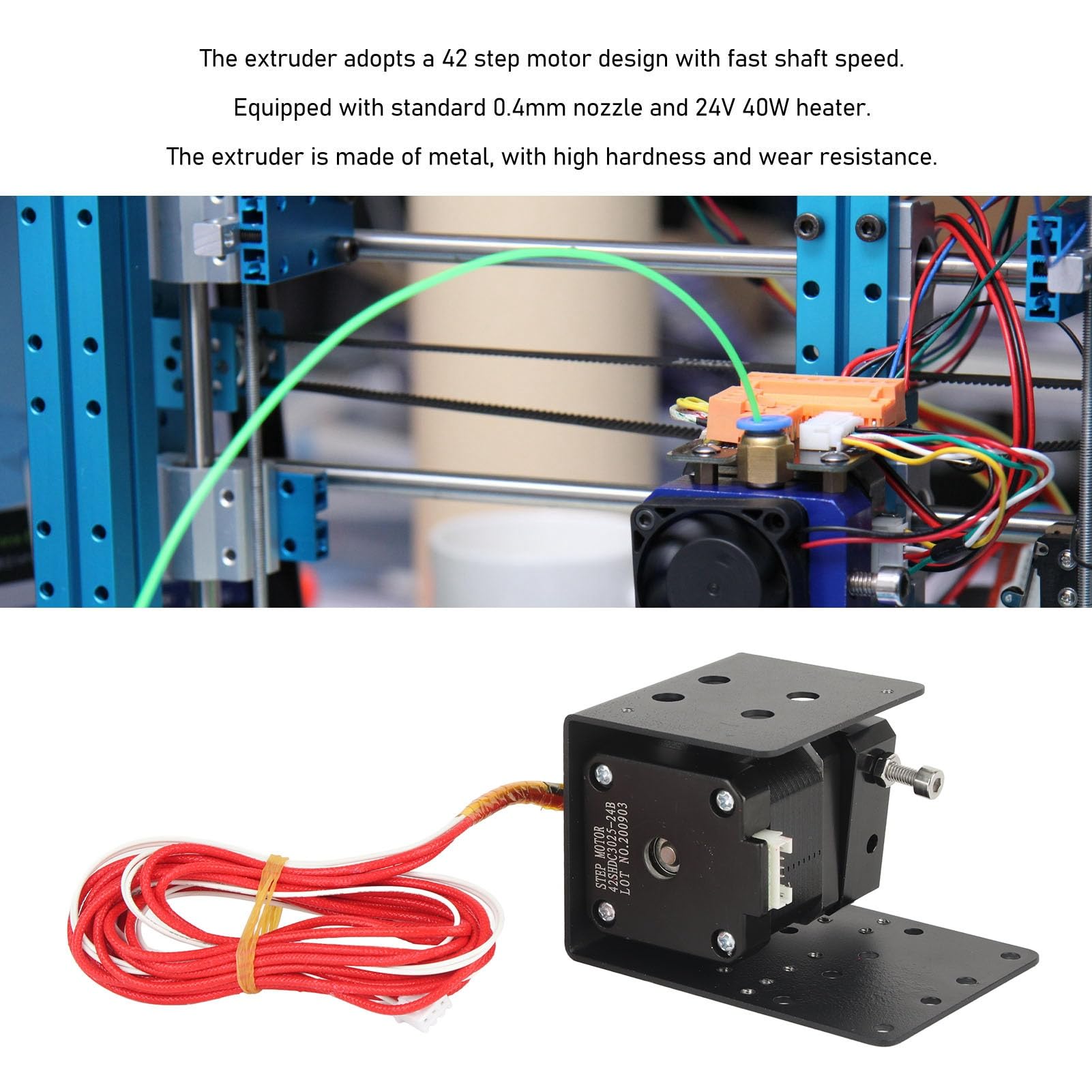 Hotend Imprimante 3D Hotend Pour Imprimante 3D Anet A8 - Buse 0,4 Mm Et Bloc Chauffant Aluminium Prusa Extrudeur