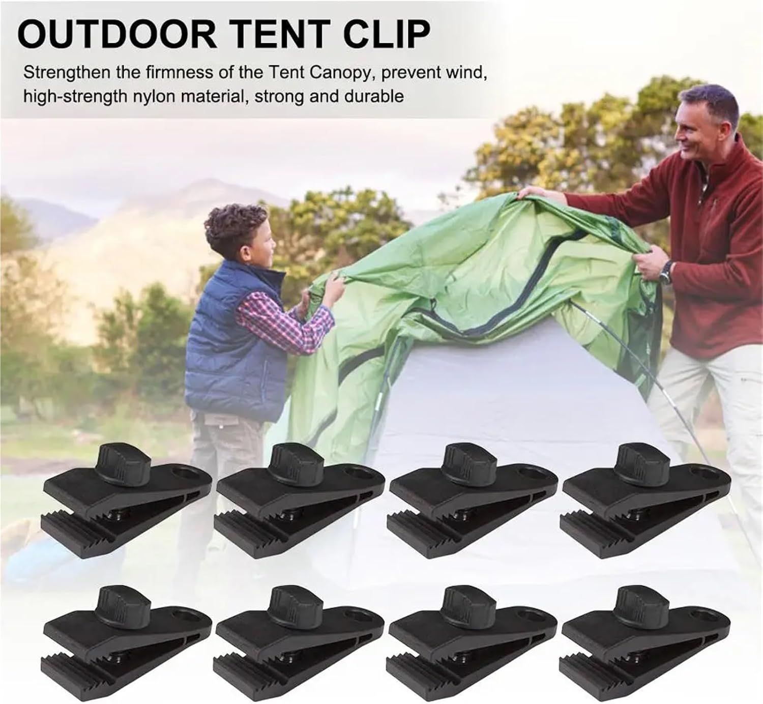 Shade Cloth Heavy Duty Lock Grip 80 Pcs Tarp Hanger Clamps: Thumb Screw Lock Grip for Camping Tent Canvas Awnings