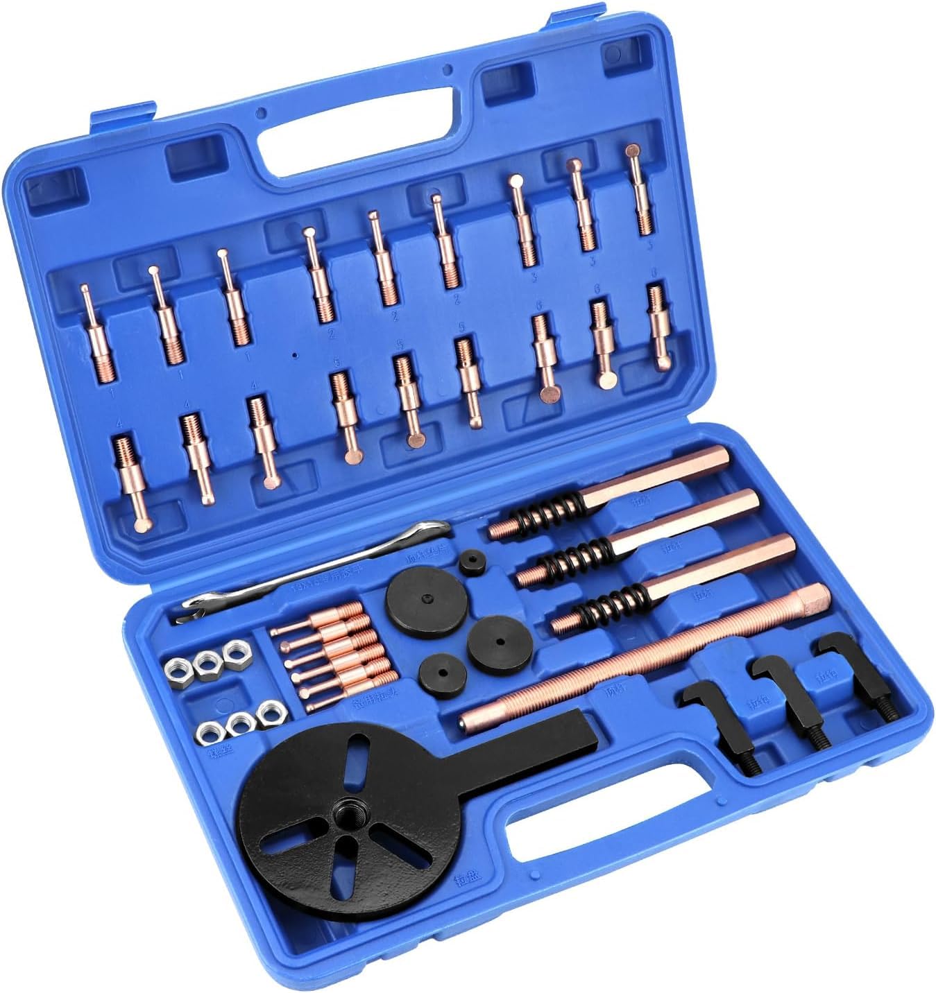 Kit separatore estrattore Cuscinetti 36 in 1 – Acciaio Rosso ad Alta durezza, Robusta Struttura forgiata a Goccia, con Custodia