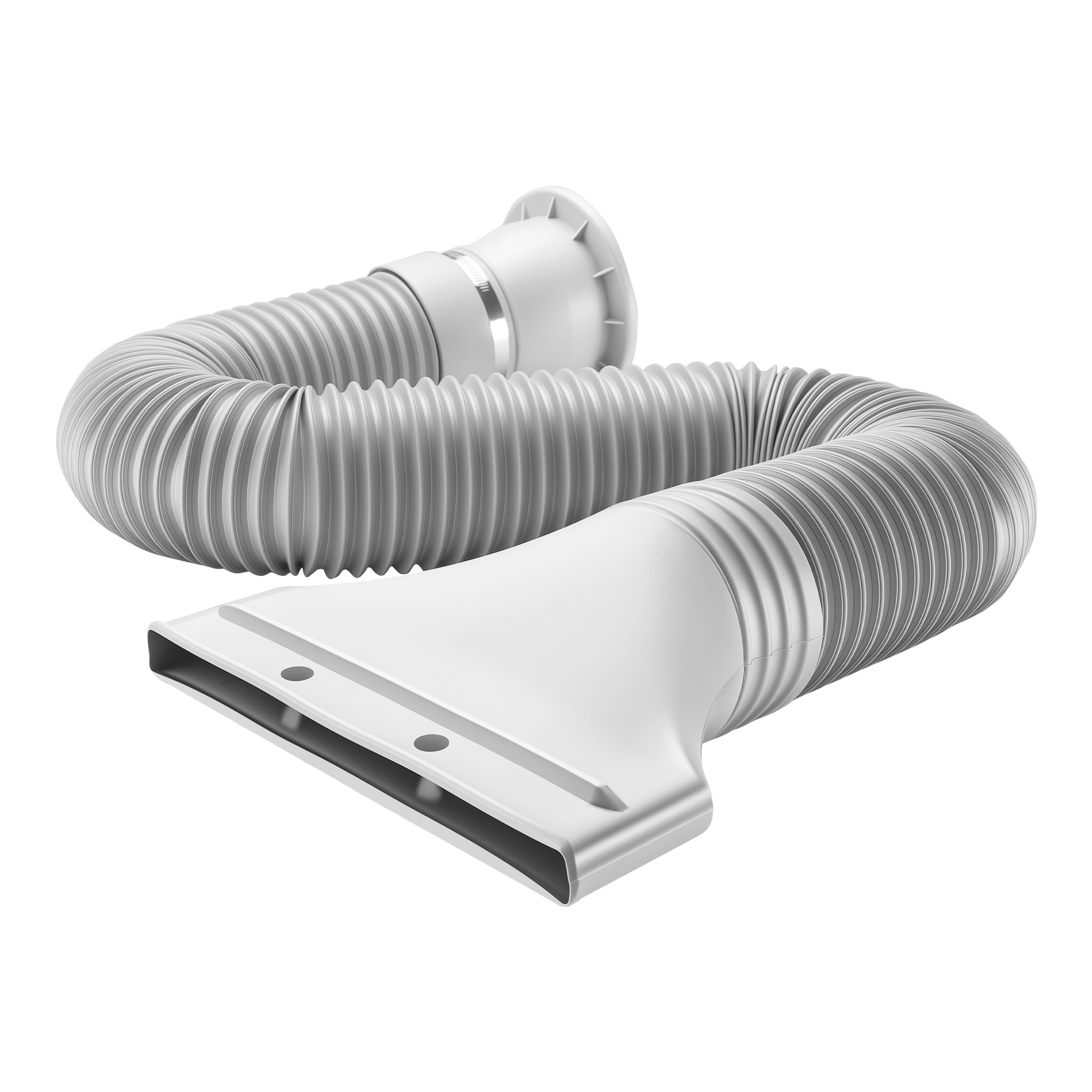 WilTec Manguera de Escape para Sistemas de Aire Acondicionado 105 mm de diámetro, Longitud Variable 0,​7-​1,​7 m para acondicionadores de Aire, secadoras y Campanas extractoras