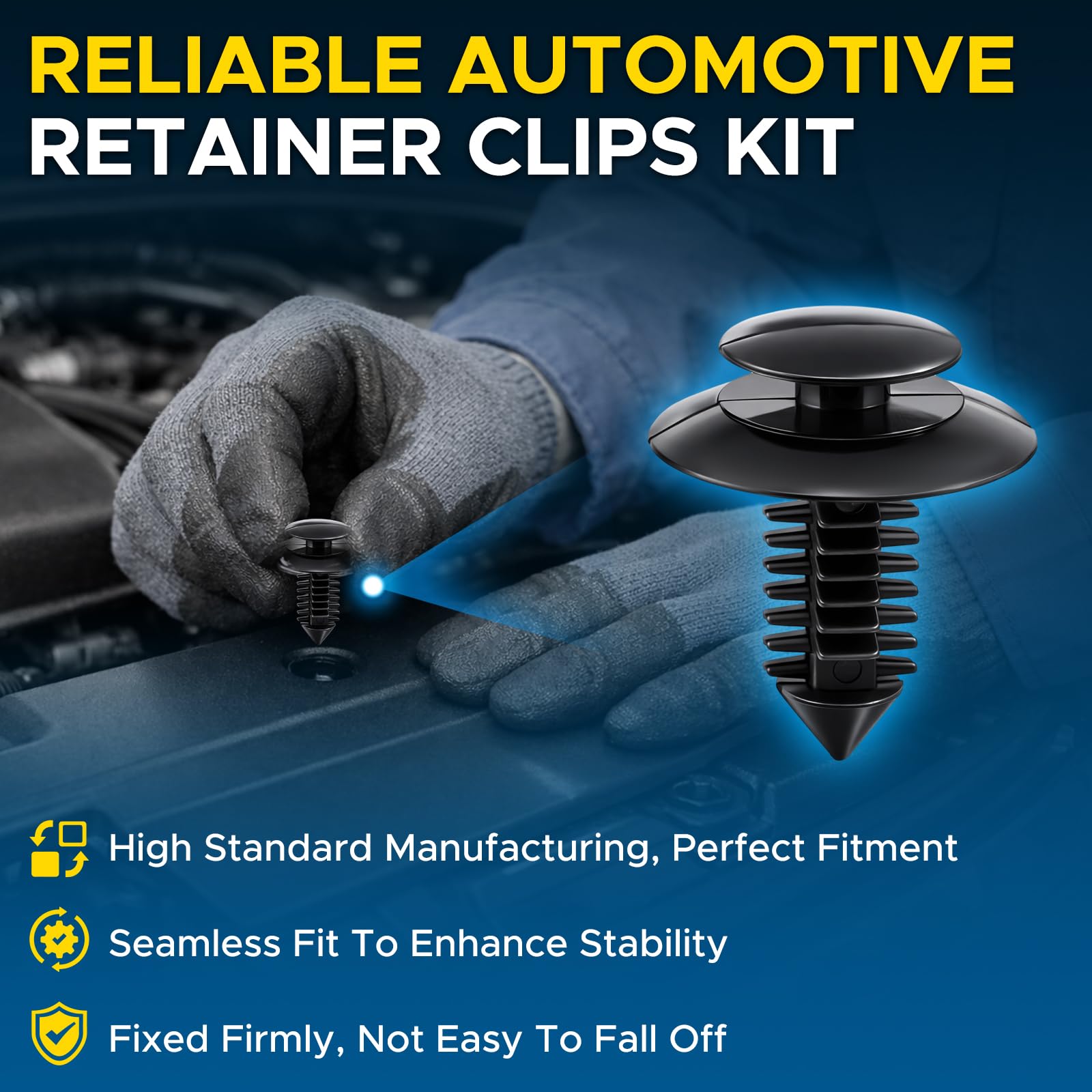 Amazon.com: GoaMotors 100PCS N801925-S Door Panel Clips Compatible
