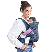Vista 12 de Infantino Flip Luxe - Portabebés convertible 4 en 1, portabebés ergonómico para bebés a niños pequeños, soporte lumbar actualizado, tela de espiga