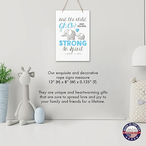 Miniatura 4 de LifeSong Milestones Letreros de decoración de pared de elefante para niños, dormitorio, guardería, pasillos, habitación de niños y niñas, tamaño de