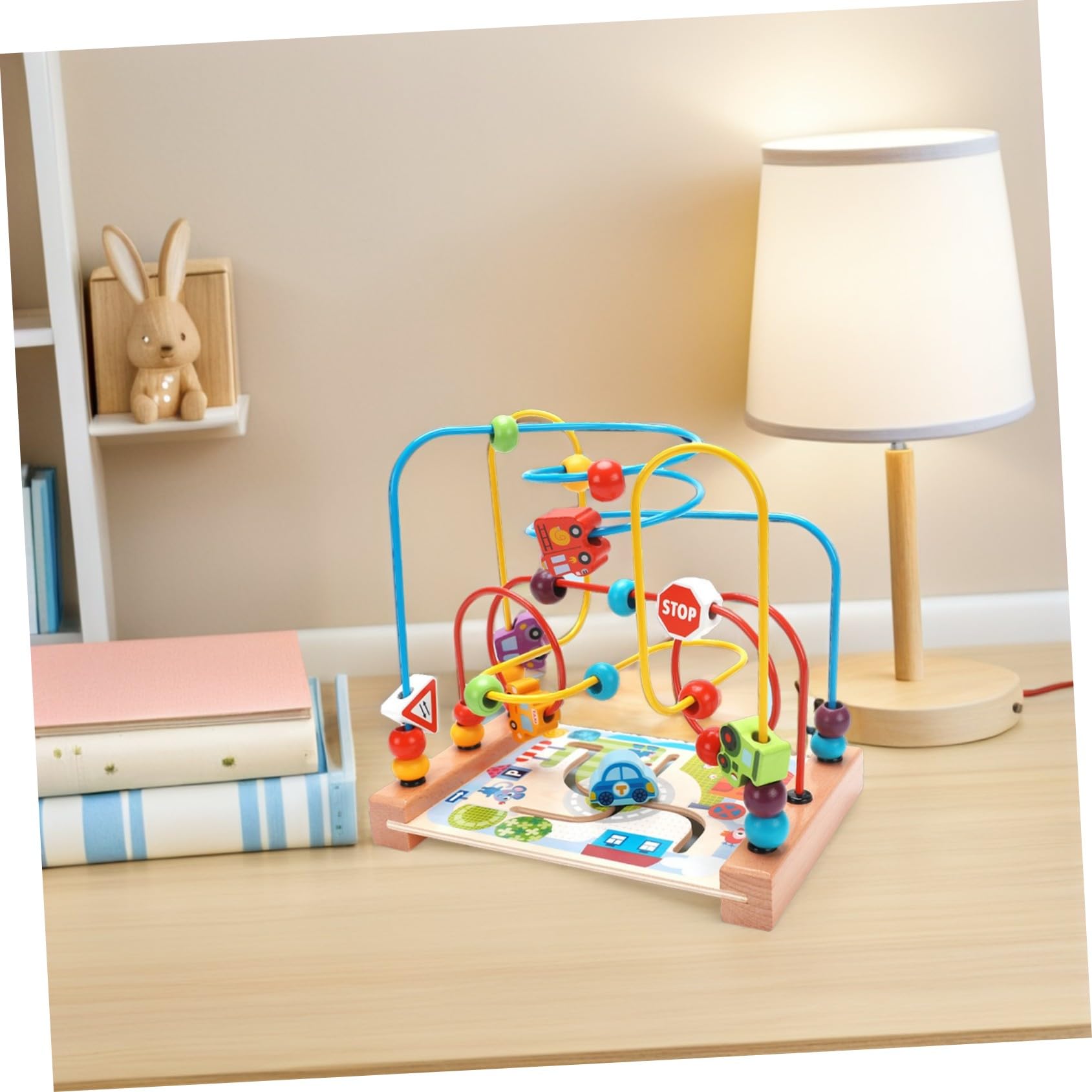 TOYANDONA Juguete Educativo de Laberinto de Cuentas Oceánicas para Niños, Material Sintético Redondo, Entretenido y Creativo para Desarrollo Temprano