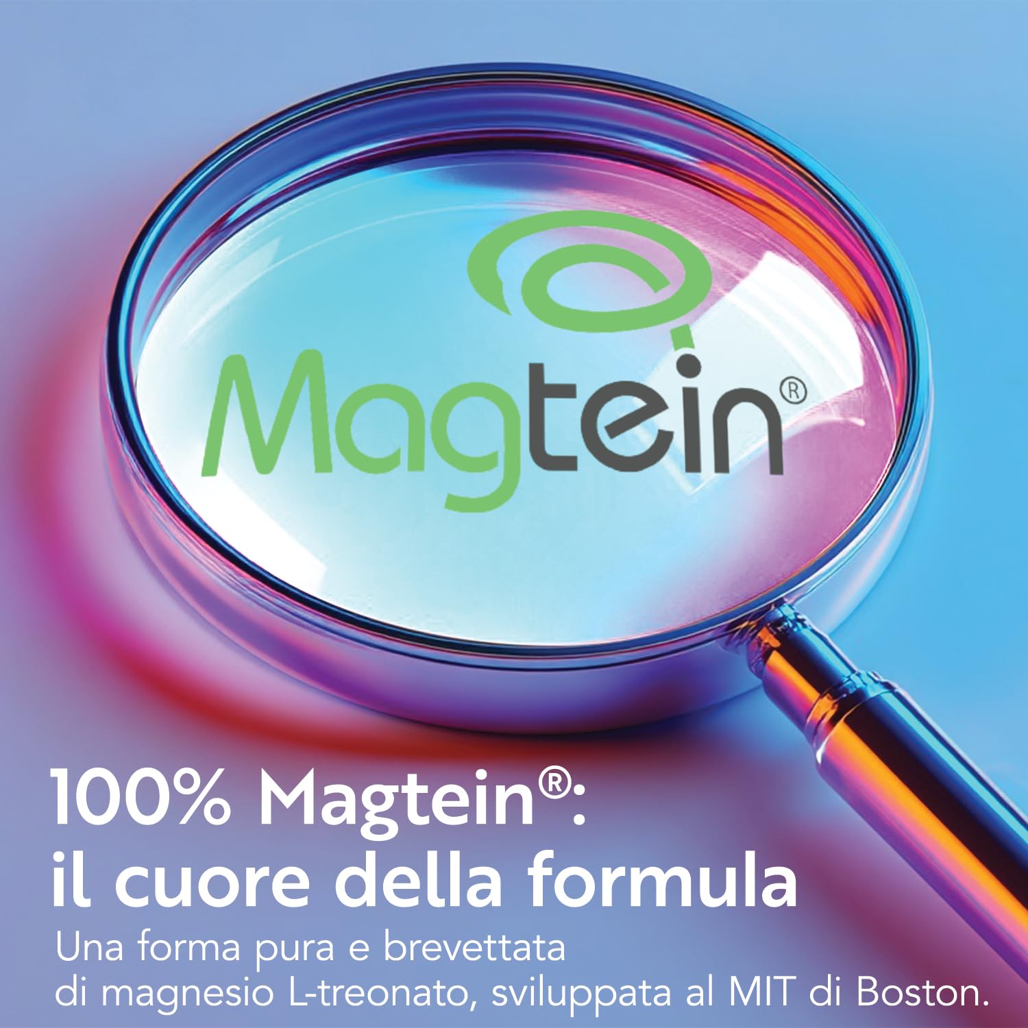 Magnesio Treonato Magtein PiùLife – 2000 mg (di cui 164 mg Magnesio Puro Elementare) – Integratore Memoria e Concentrazione – 150 Capsule – Magnesium L-Threonate Gluten & Lactose Free