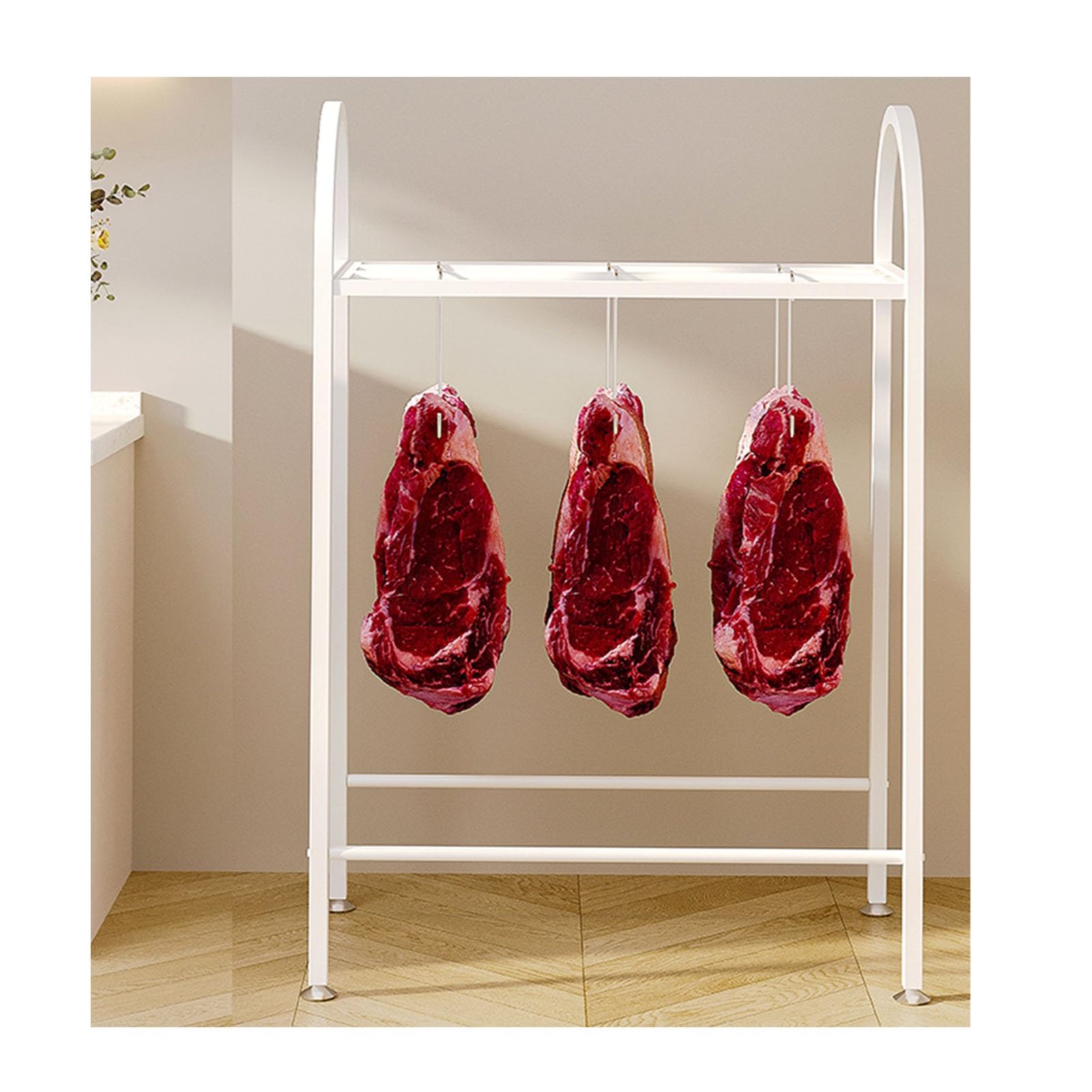 Scaffale per arrosto di pollo commerciale, ripiano in metallo con cuscinetti, supporto per asciugare la carne per feste in famiglia, campeggio
