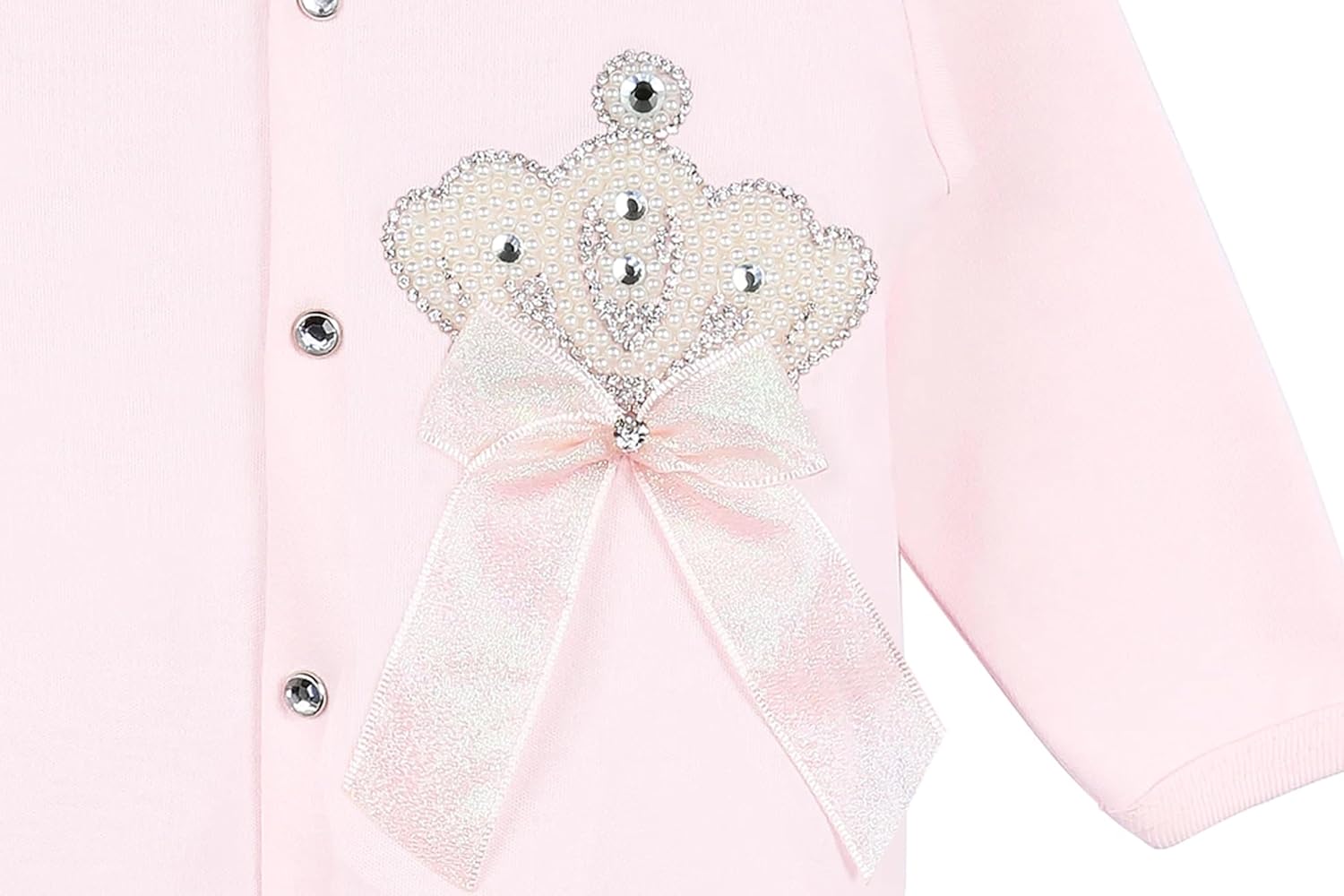 Lilax Baby Girl Jewels Crown Layette 3 Piece Gift Set - Image 5