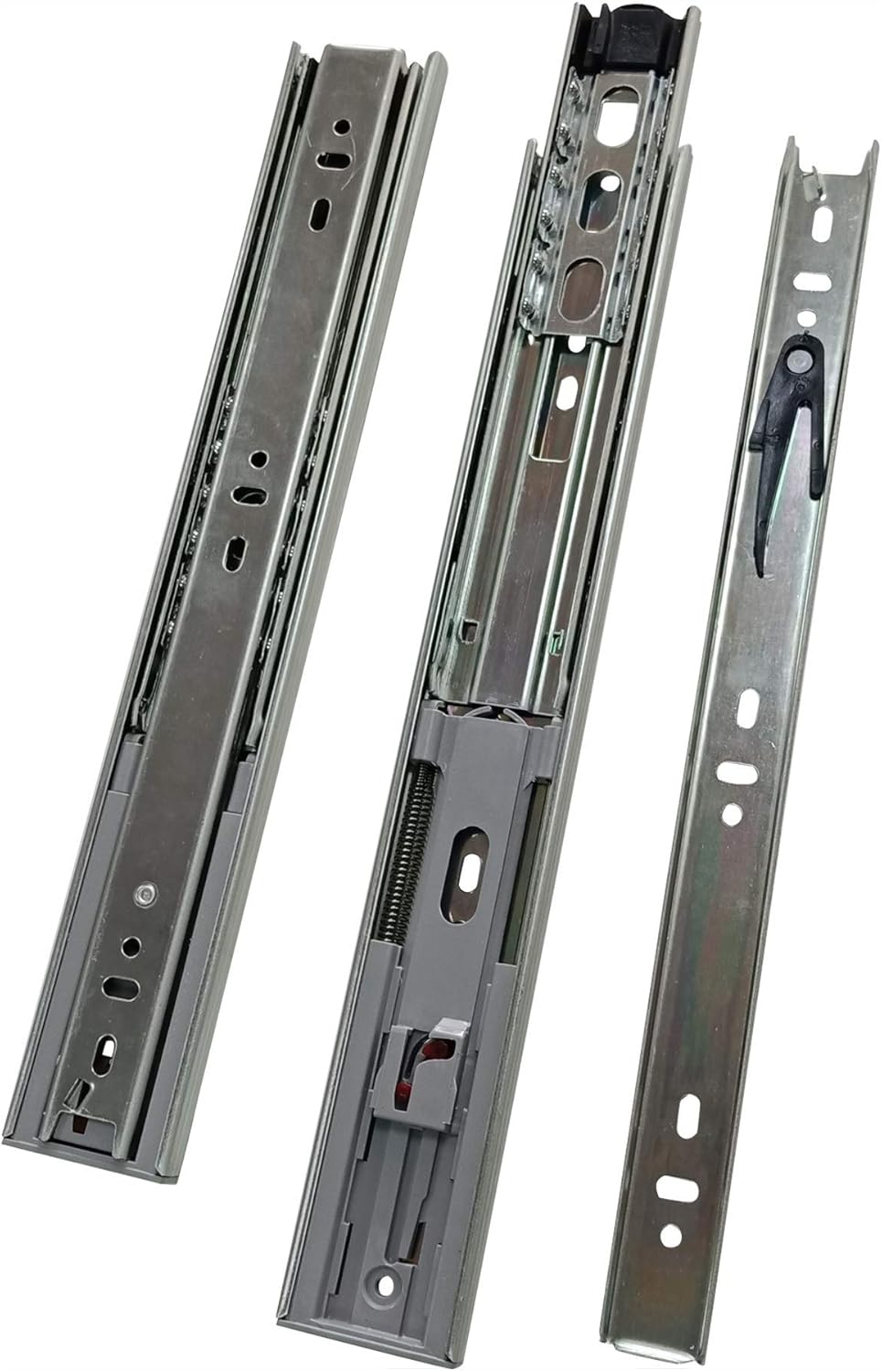 Prоmо Dіѕсоunt Uр Tо 70% оƒƒ Soft Close Drawer Glides 12 inches [Hardware for 1 Drawer] Soft Close Silent Glide [3 Section Ball Bearing Full Extension] Rust Proof Zinc Plated Metal - Heavy Duty Drawer Glides