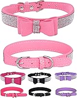 Vista 10 de Collar brillante para perros pequeños, medianos y grandes, collares de perro con diamantes de imitación para perras y machos, collares de cachorros