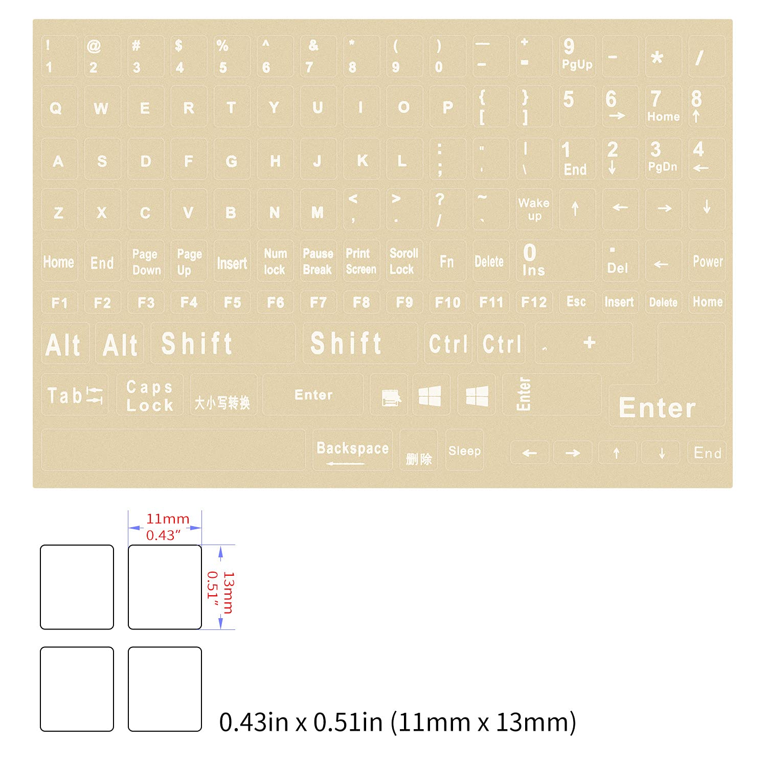 Buy Universal English Keyboard Stickers, Replacement Computer Laptop