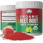 Organic Beet Root Powder - Ultra High Purity Super Food Beets Juice Powder. 100% Pure Nitric Oxide Boosting Beetroot Supplement. Keto, Paleo, Vegan Reds Superfood Rich in Polyphenols