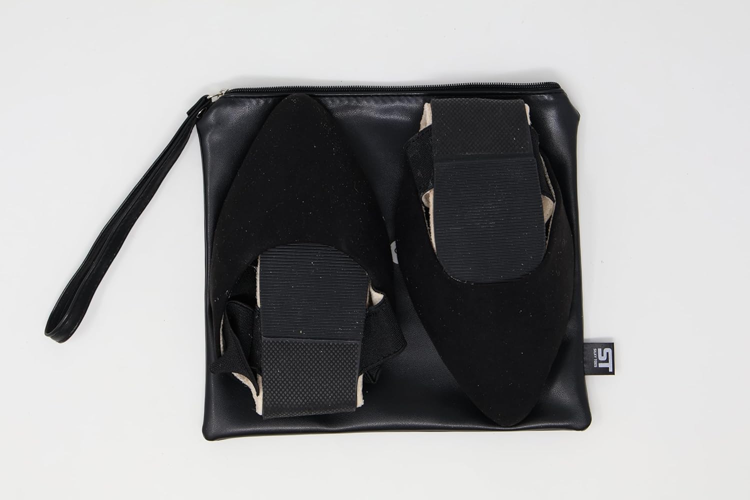 Silky Toes Foldable Flats for Women | Ankle Strap Dress Shoes with Purse for Weddings, Events, & Parties - Image 5