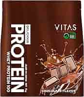 2袋セット　VITAS ホエイプロテイン チョコレート風味 1kg VITAS（VITAS）（メンズ、レディース）プロテイン WPC