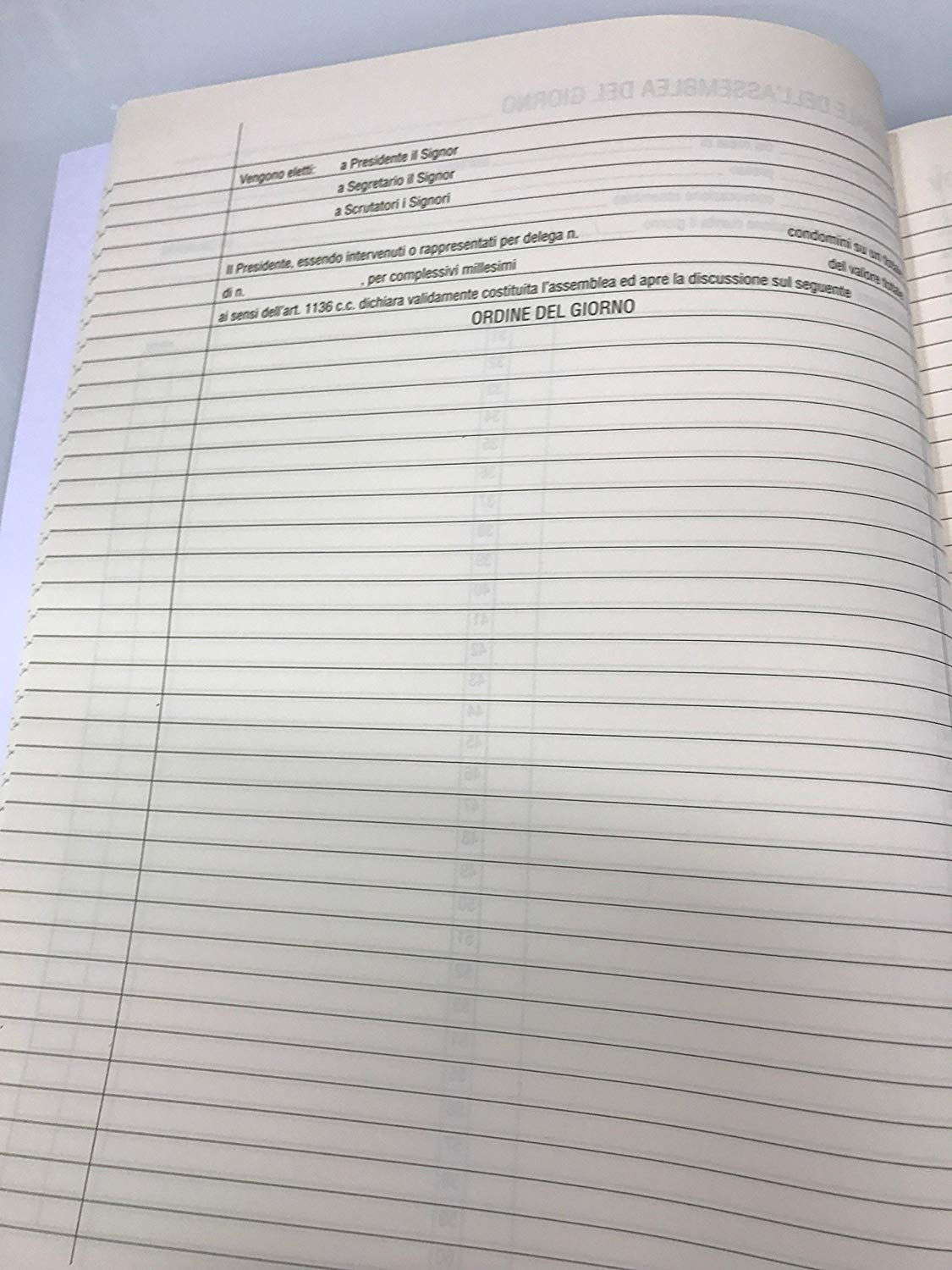 EdiPro Verbali assemblea cond. E2529 100 pag. - Confezione da 10 Verbali