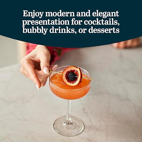 Miniatura 4 de Libbey Vasos de cóctel con paneles Coupé 85 onzas juego de 4