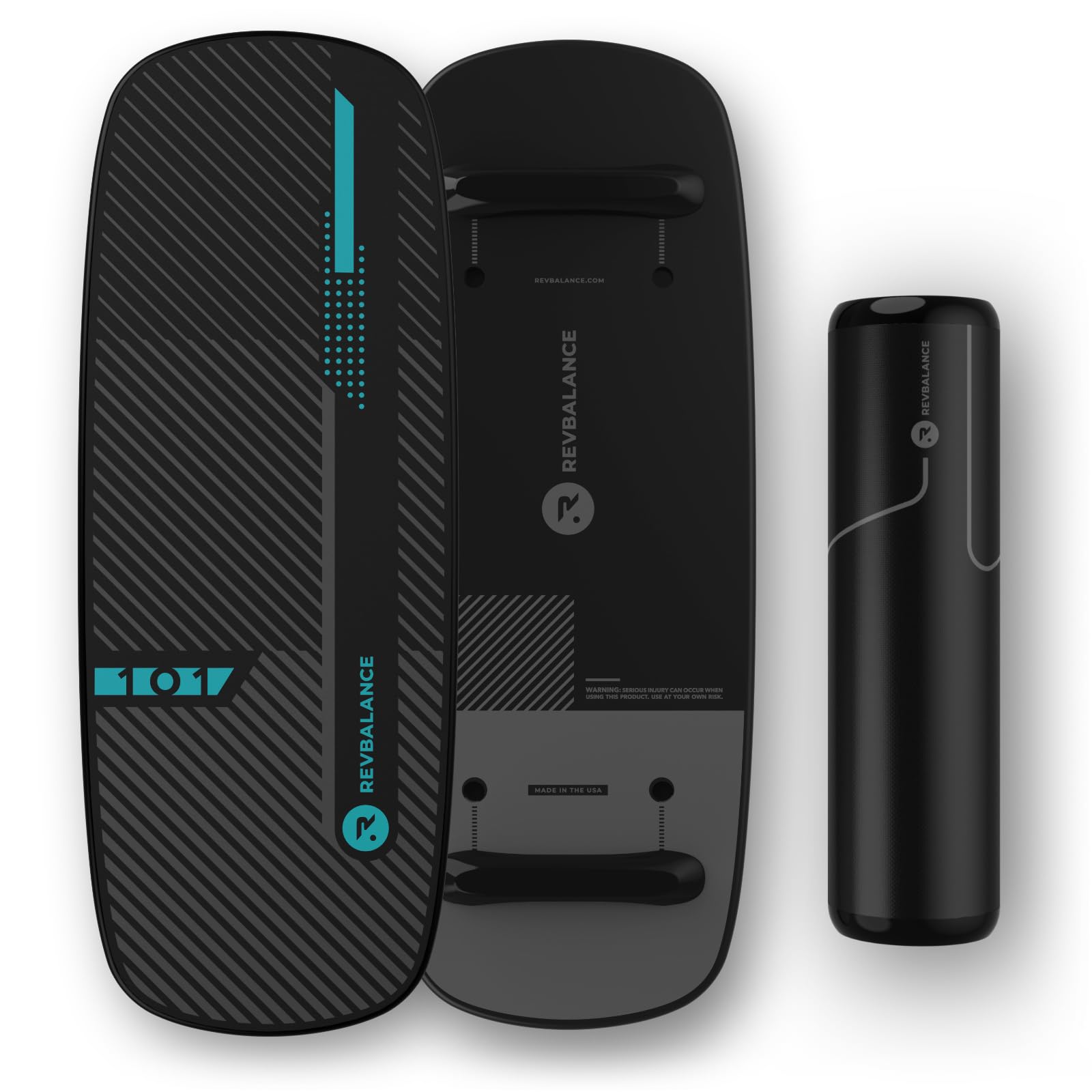 Revbalance 101 v2 roller balance board in teal