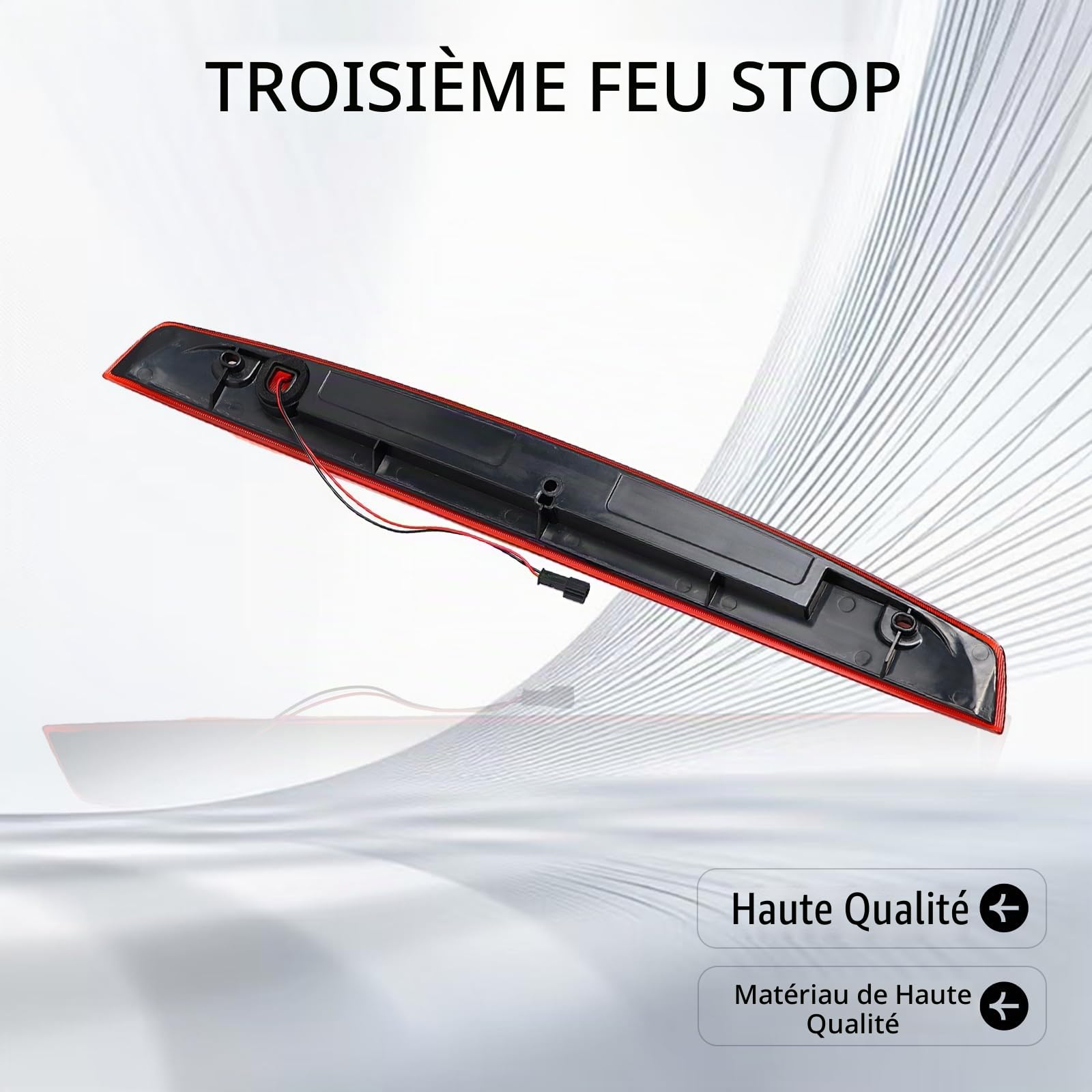 Rouge Troisième feu stop A6398200056 pour Mercedes W639 feu arrière de hayon Vito Viano 2003-2015 Feux arrière