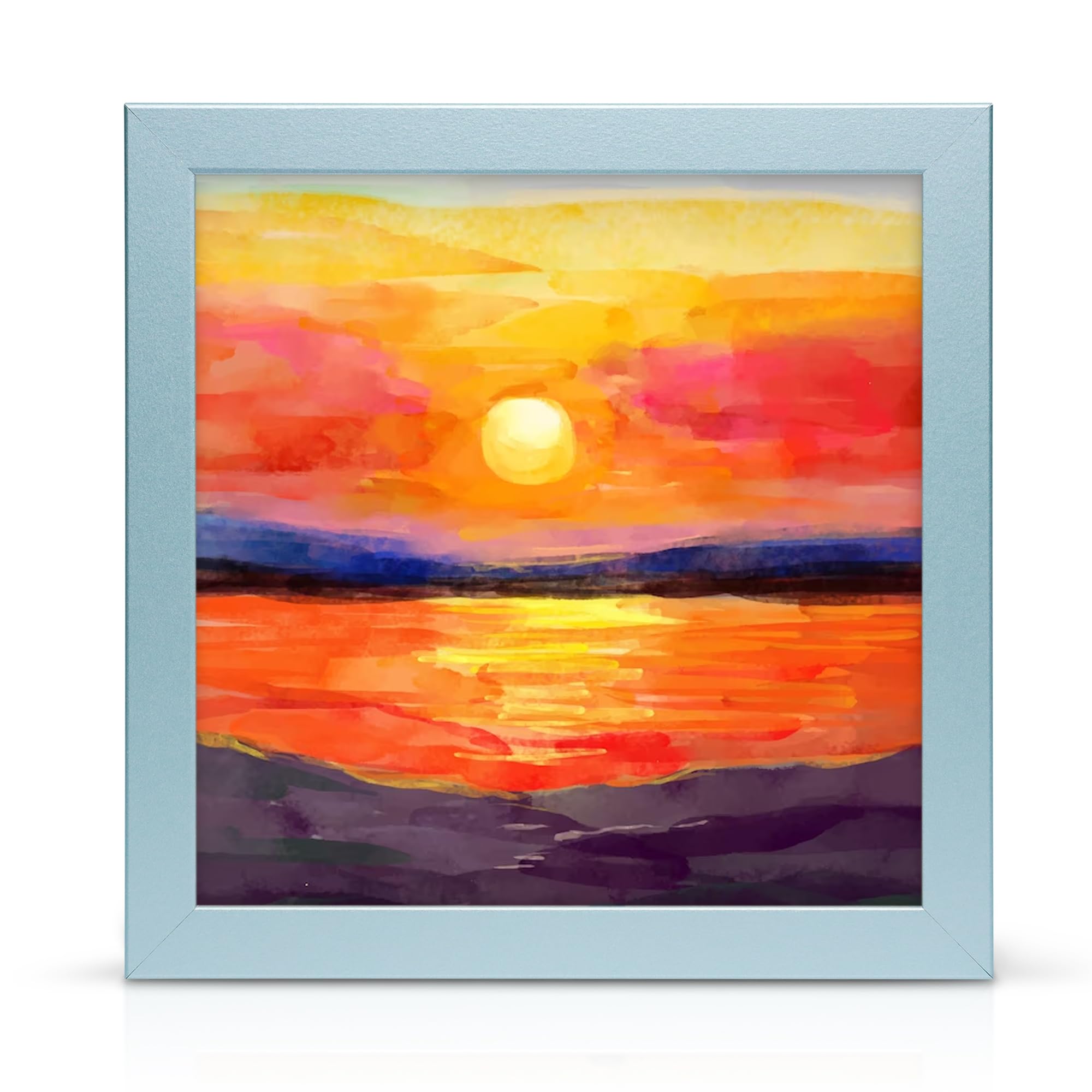 Ulisia Enterprise Silver 30X30cm Wooden Effect Photo / Picture Frame Wall Mountable With Acrylic Display
