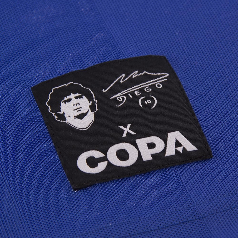 Copa - Maradona X Argentina 1986 Visitante - Camiseta de Fútbol Retro - Hombre - Azul